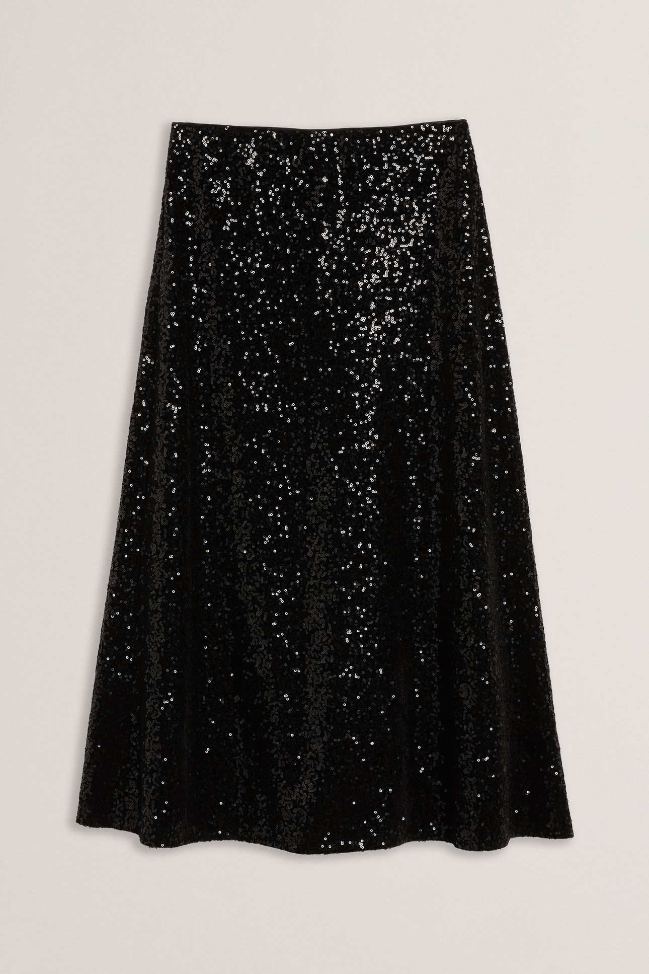 WMS LUSA SEQUIN BIAS CUT MIDI SKIRT BLACK 3