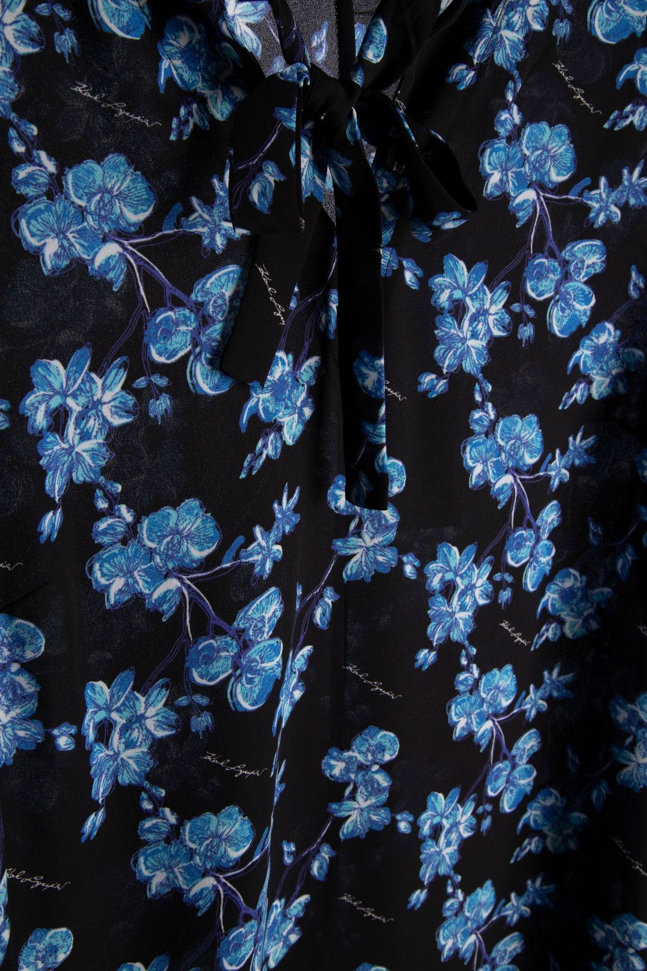 ORCHID FEMININE DRESS BLUE ORCHID PRINT 4