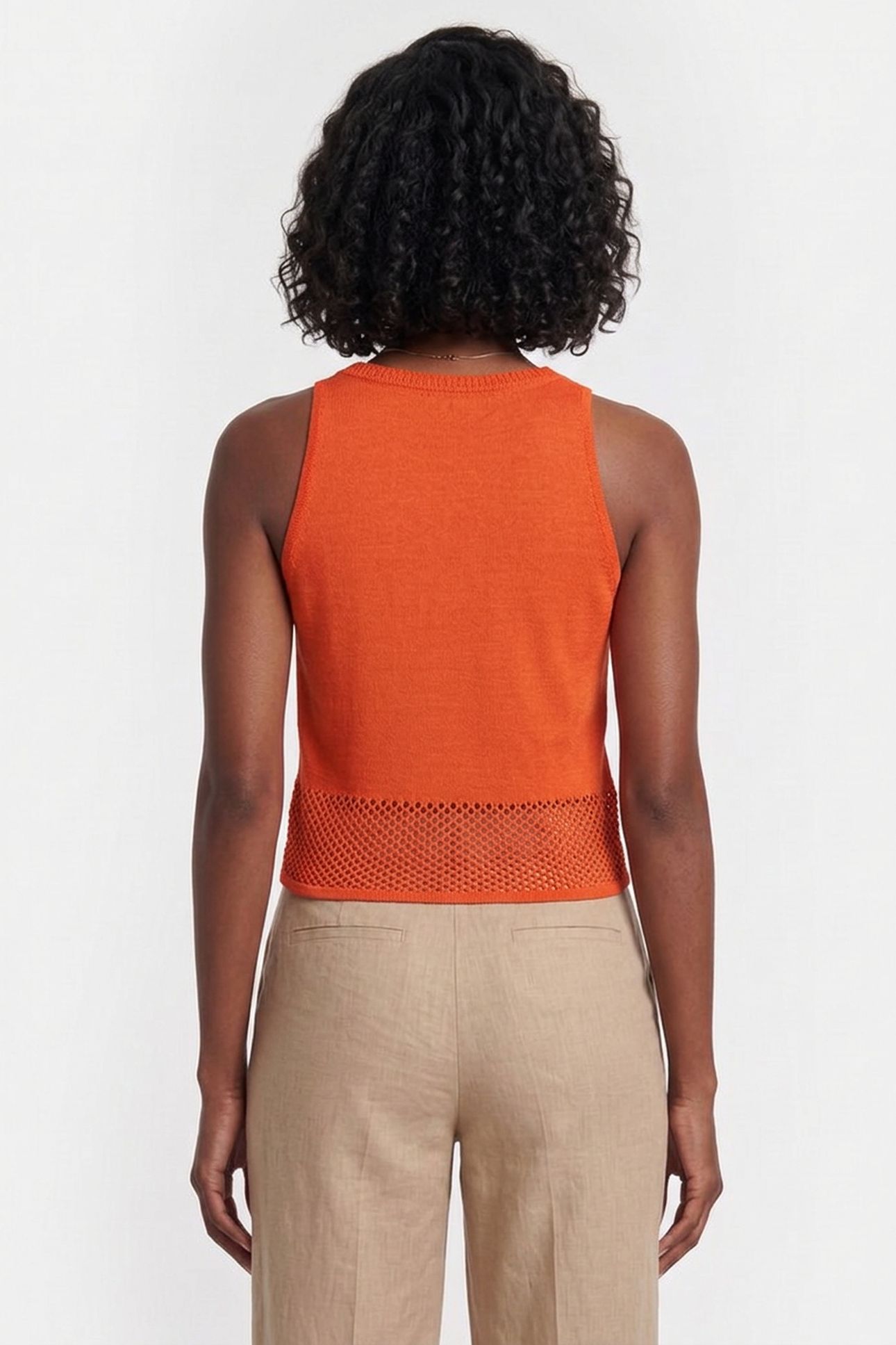 CROCHET KNIT TOP TANGERINE TANGO 4