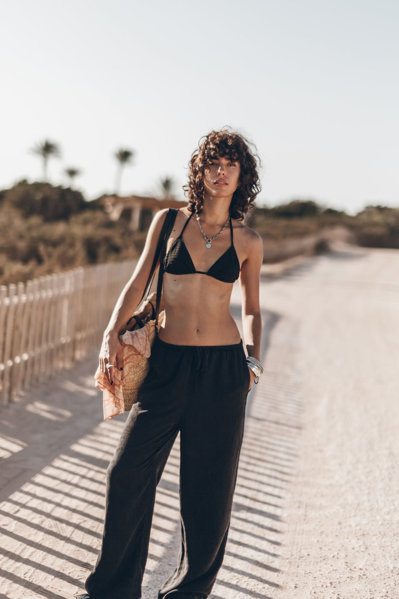 THE BLACK TRIANGLE BIKINI TOP 2