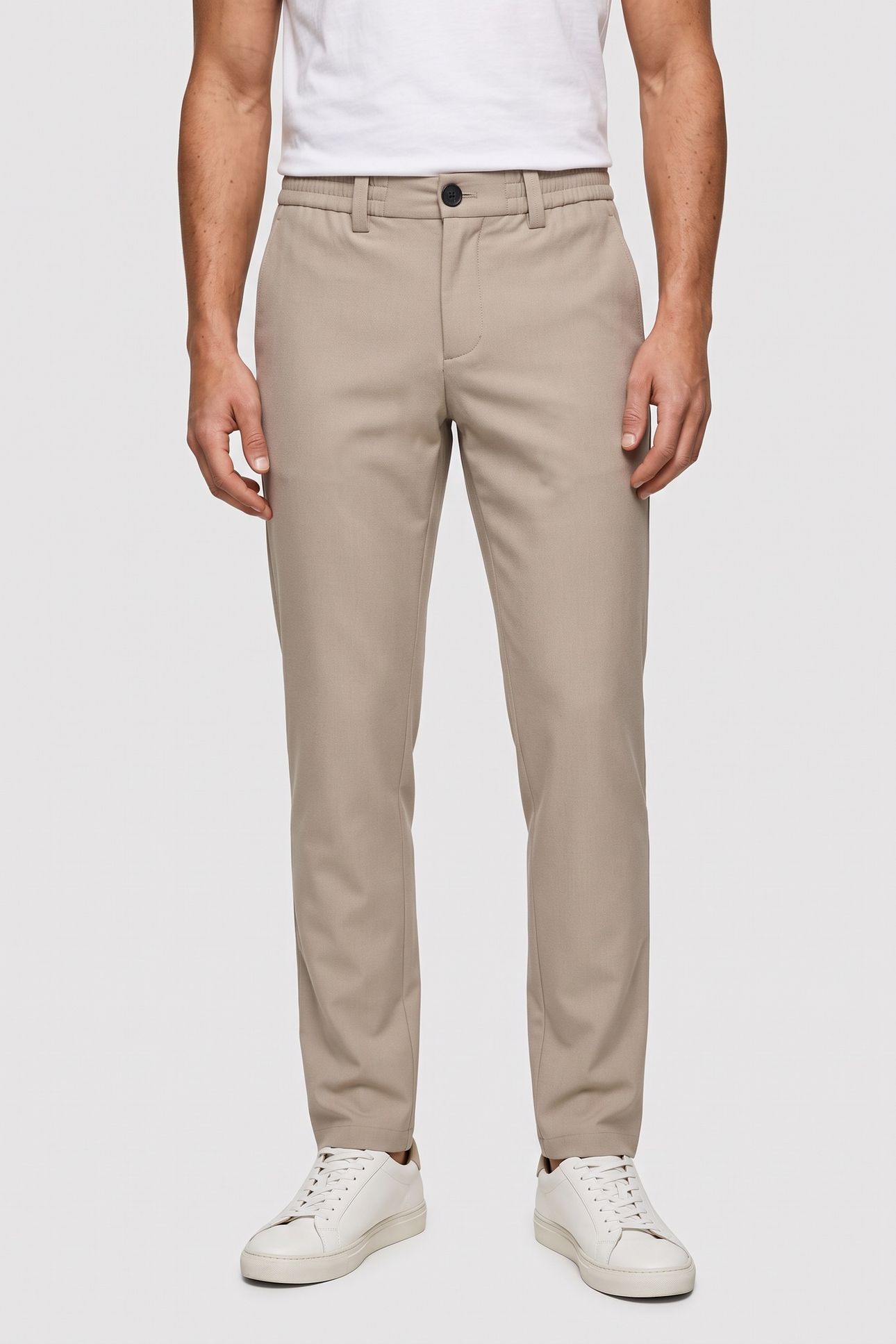 STANFORD CHINO FLINT GREY MELANGE 1