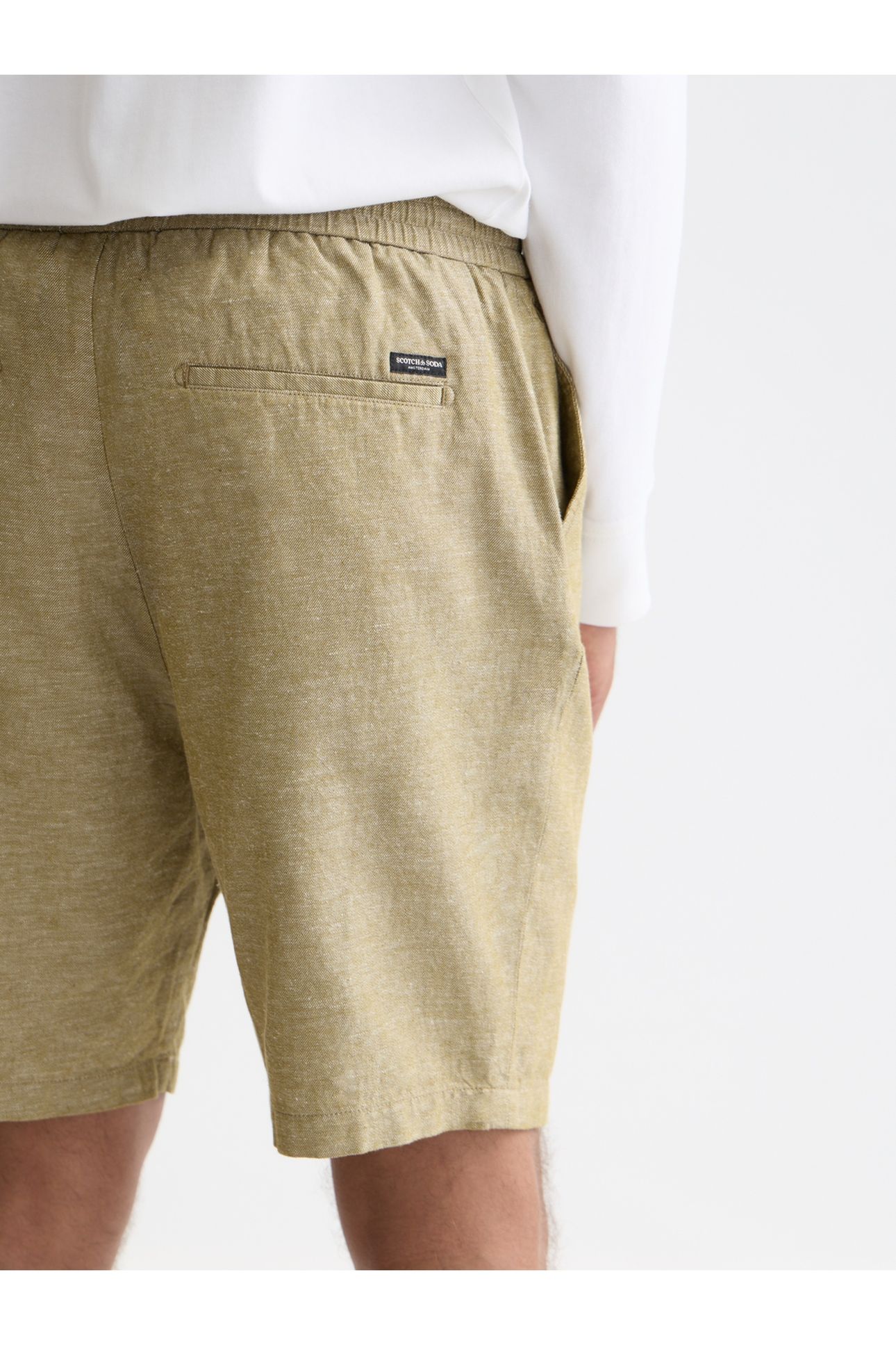 SEASONAL CORE FAVE COTTON LINEN REGULAR-FIT CHINO SHORTS DAR 6