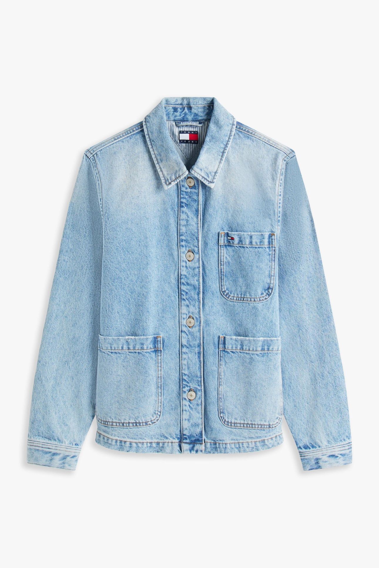 CHORE JACKET DENIM MID LIGHT BLUE 4