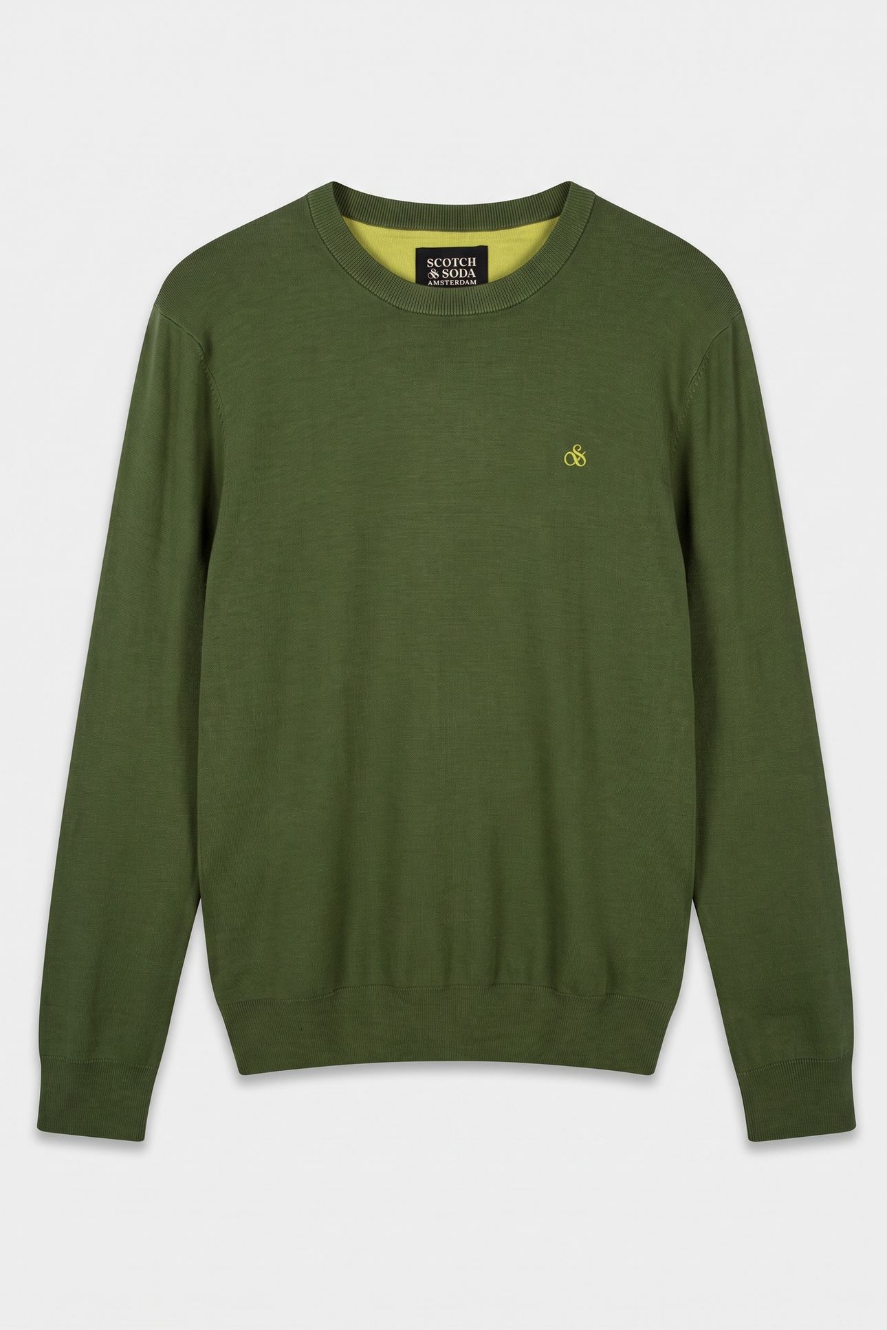 SEASONAL CORE ECOVERO REGULARFIT PULLOVER DARK GREEN 3