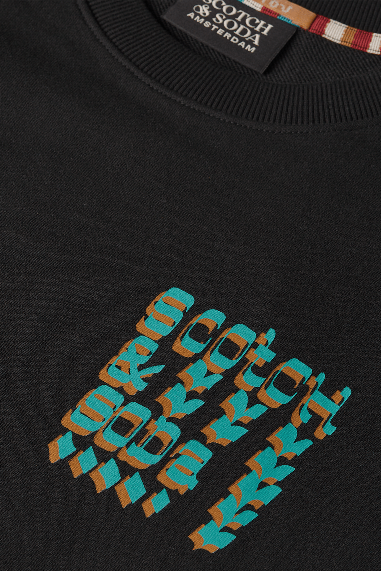 FRONT AND BACK ARTWORK REGULARFIT SWEATSHIRT BLACK 7