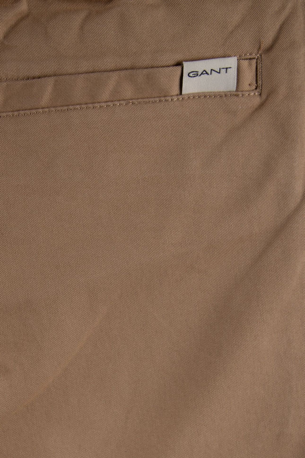 TEEN BOYS GANT CHINO DRAWSTRING TROUSER DARK KHAKI 5