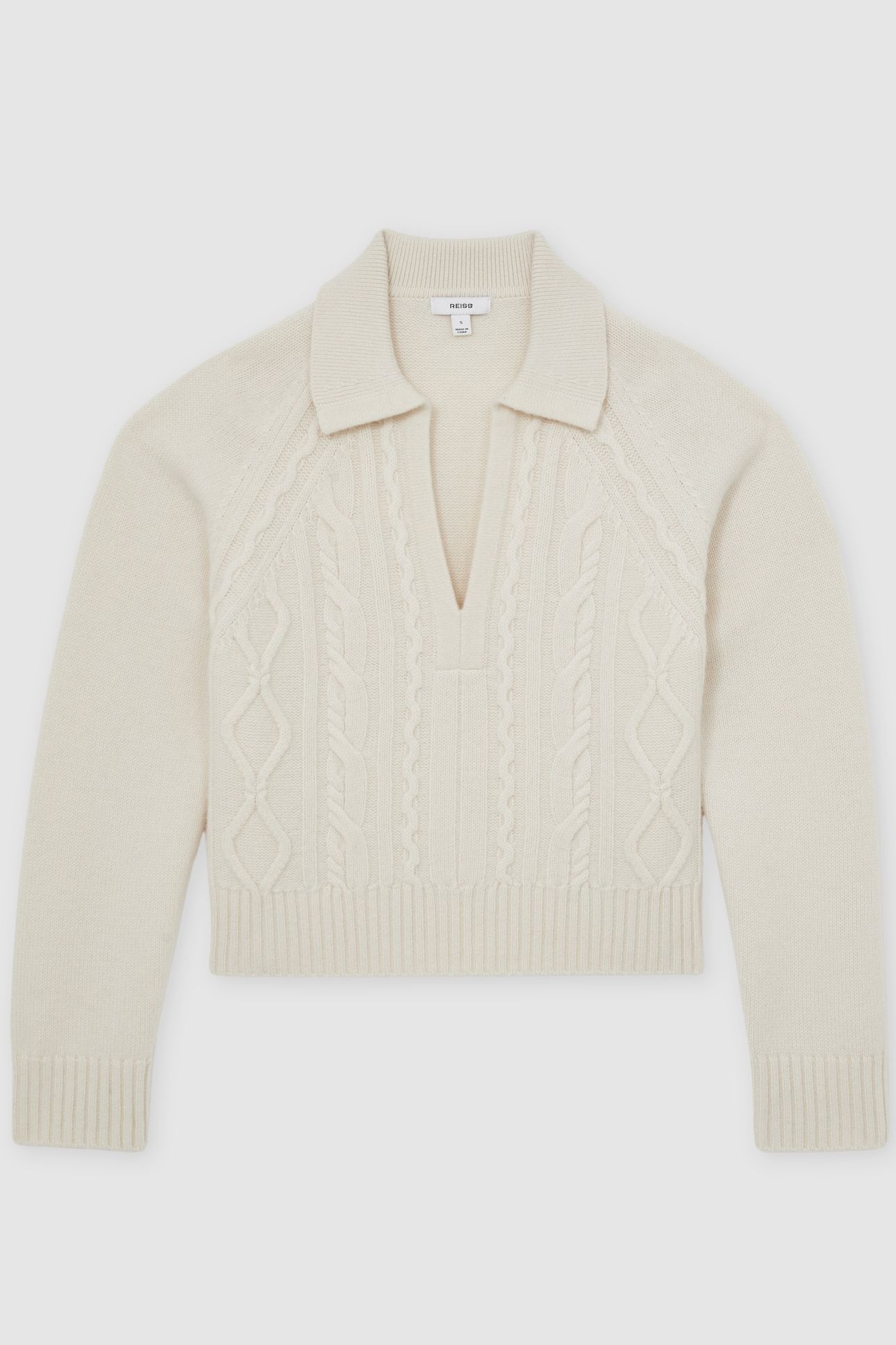 CABLE STITCH JUMPER IVORY 4