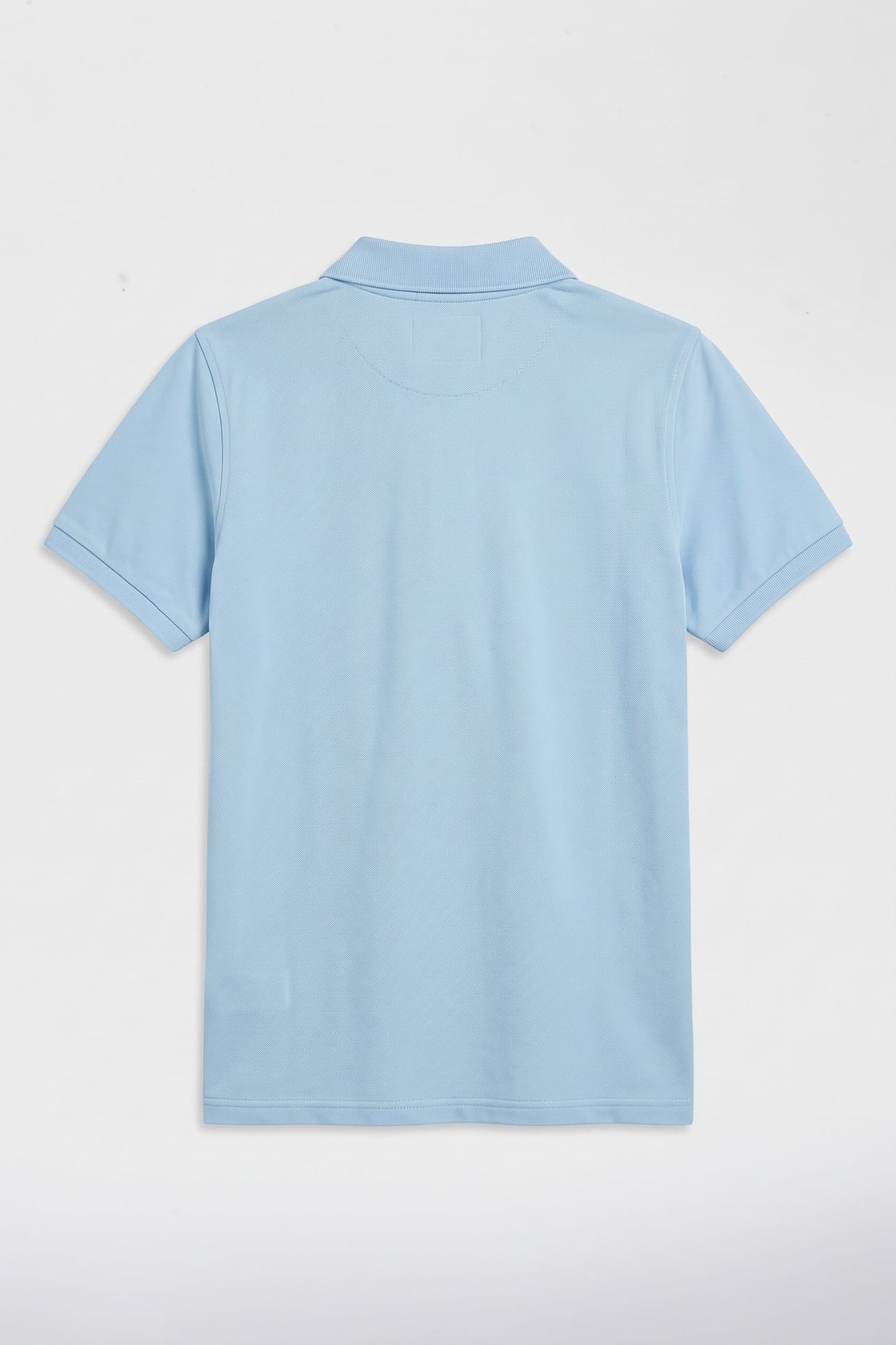 TEEN UNISEX SHIELD PIQUE SS POLO SHIRT SKY BLUE 3