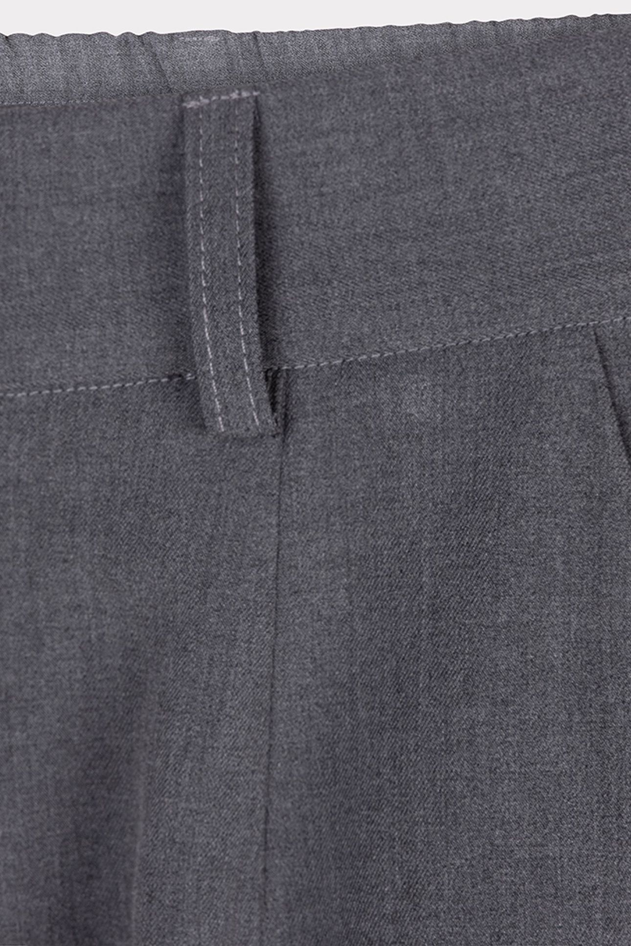 TROUSERS WIDE LEG ELASTIC MELANGE GREY MELANGE 7
