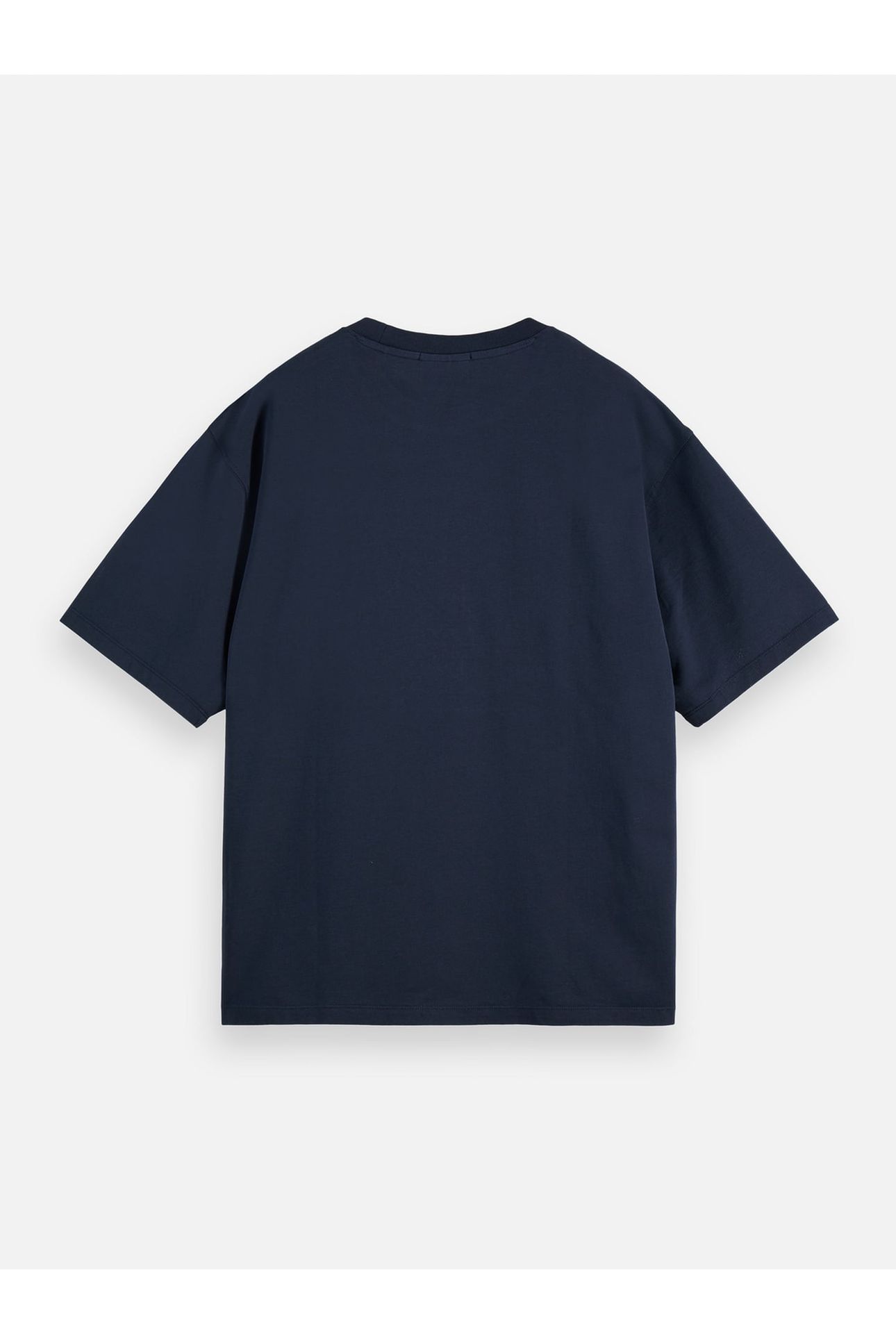 CROSS-STITCHED FRONT ARTWORK LOOSE-FIT T-SHIRT BLACK 5