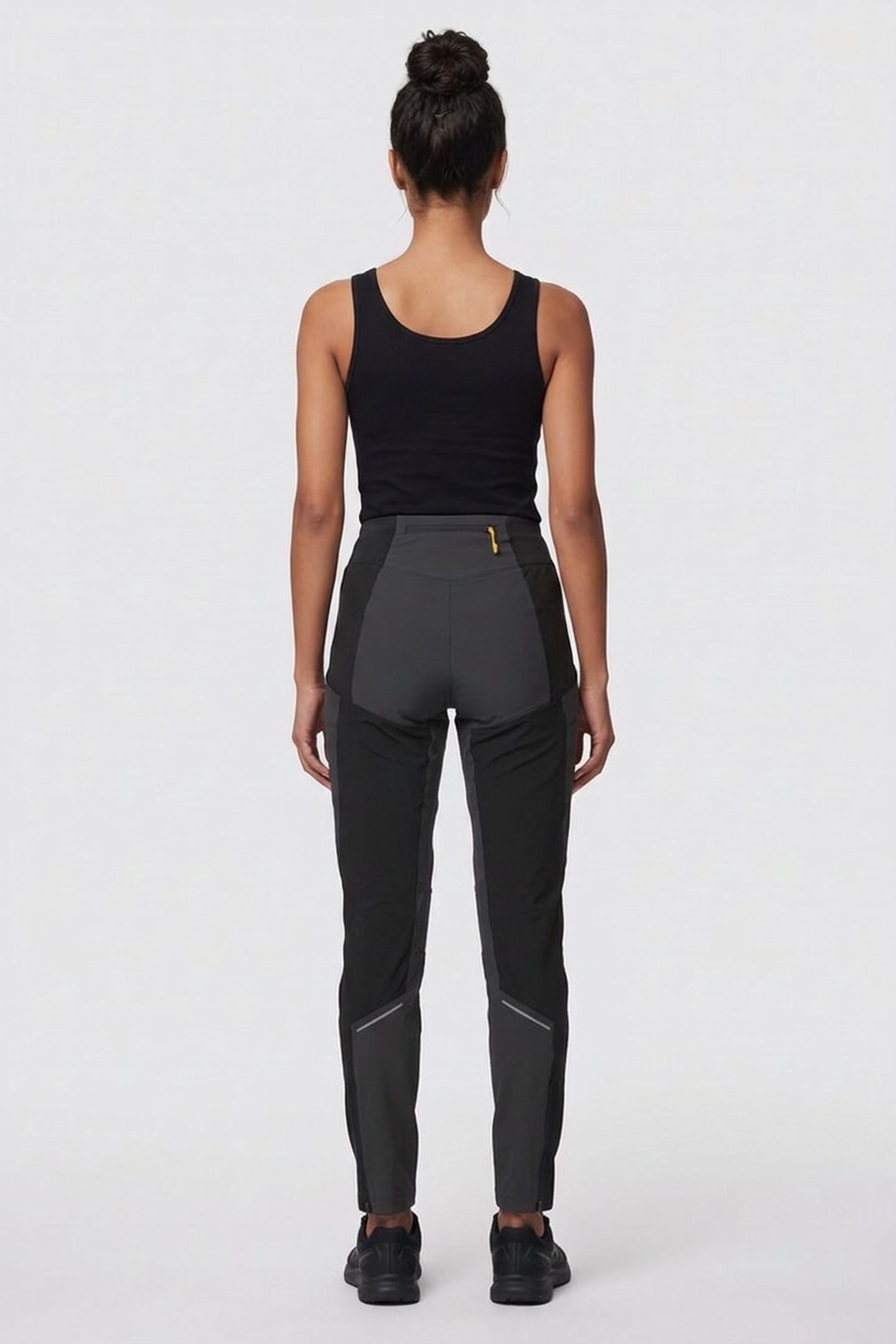 FLØYEN ORIGINAL TIGHT PANTS SOLID CHARCOAL/WAXED YELLOW 2