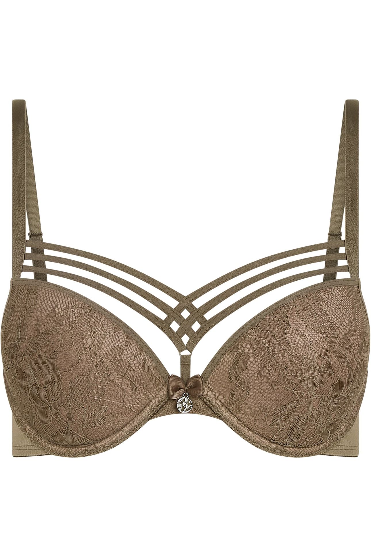 DAME DE PARIS CAPPUCINO BROWN PUSH UP BRA 3