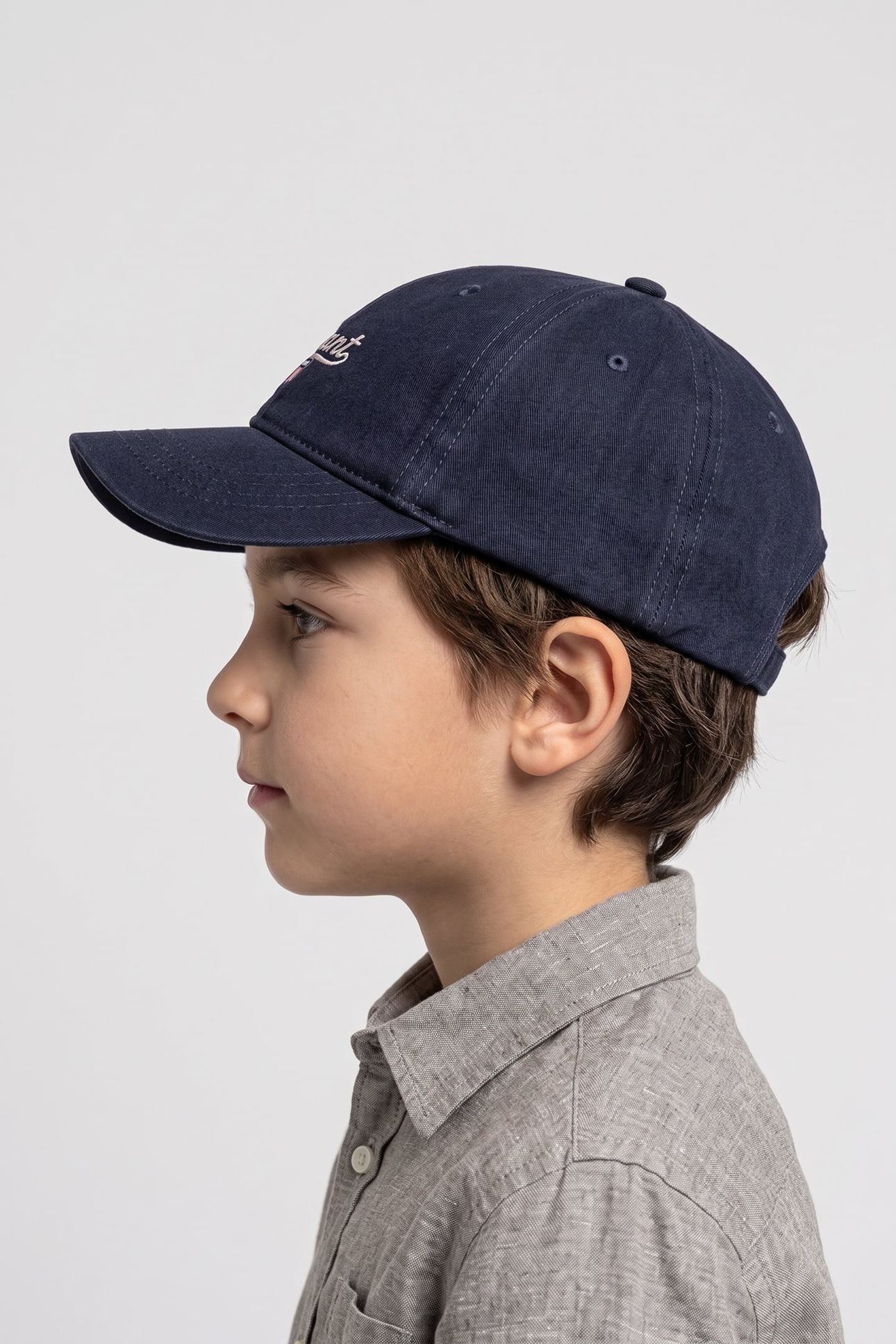 TEEN UNISEX SHIELD COTTON TWILL CAP EVENING BLUE 1