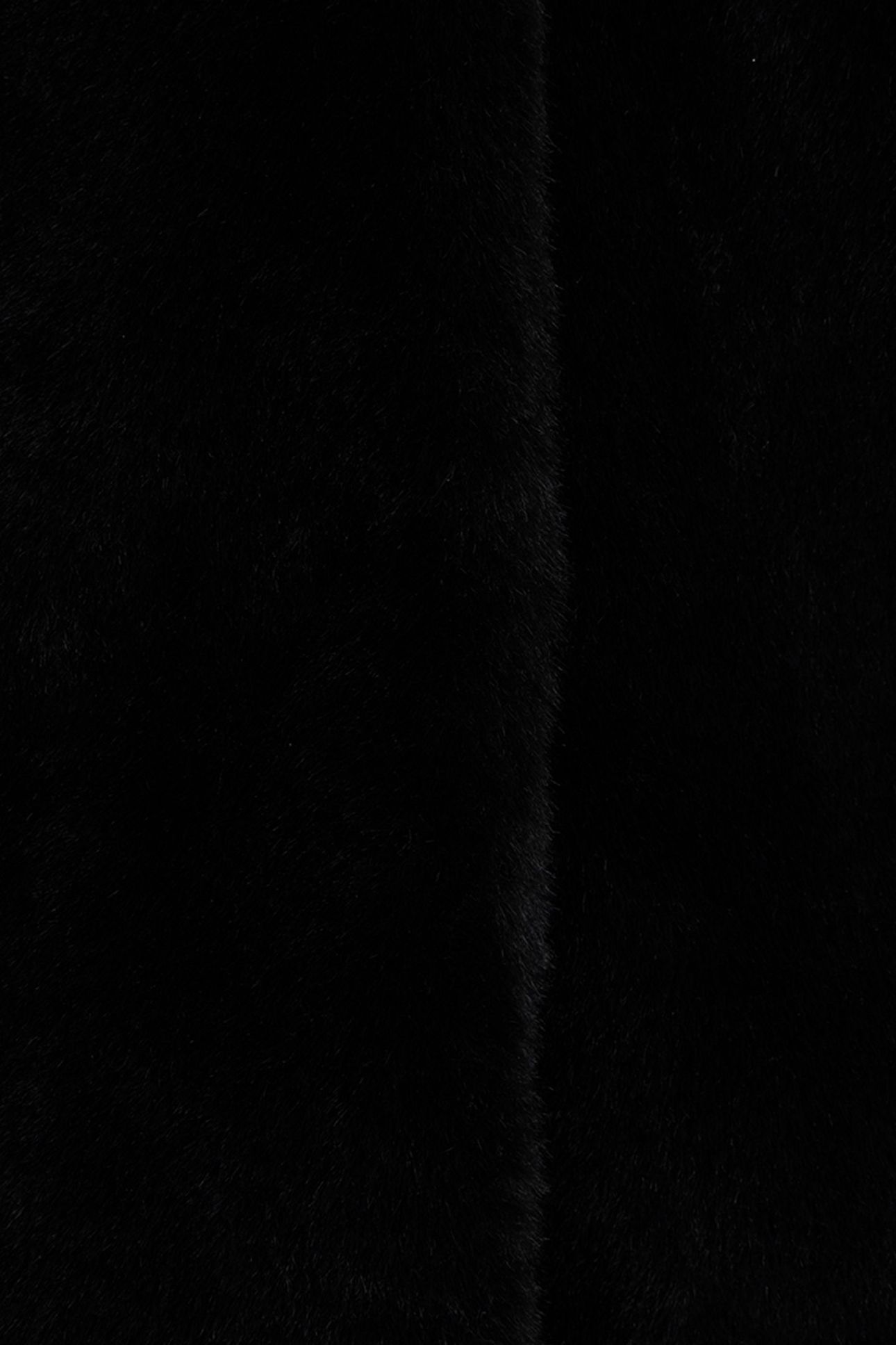 BODYWARMER FAKE FUR BLACK 7