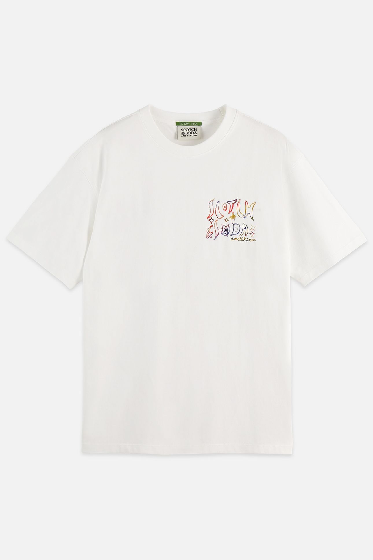 FRONT AND BACK ARTWORK RELAXED-FIT T-SHIRT WHITE/PASTEL 4