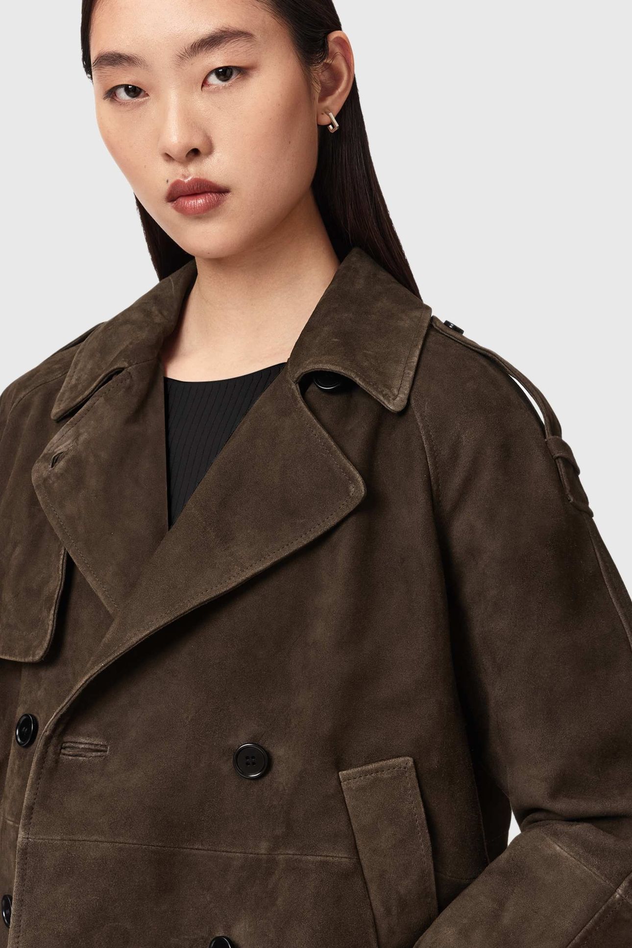 REYA CROPPED MAC BITTER BROWN 6