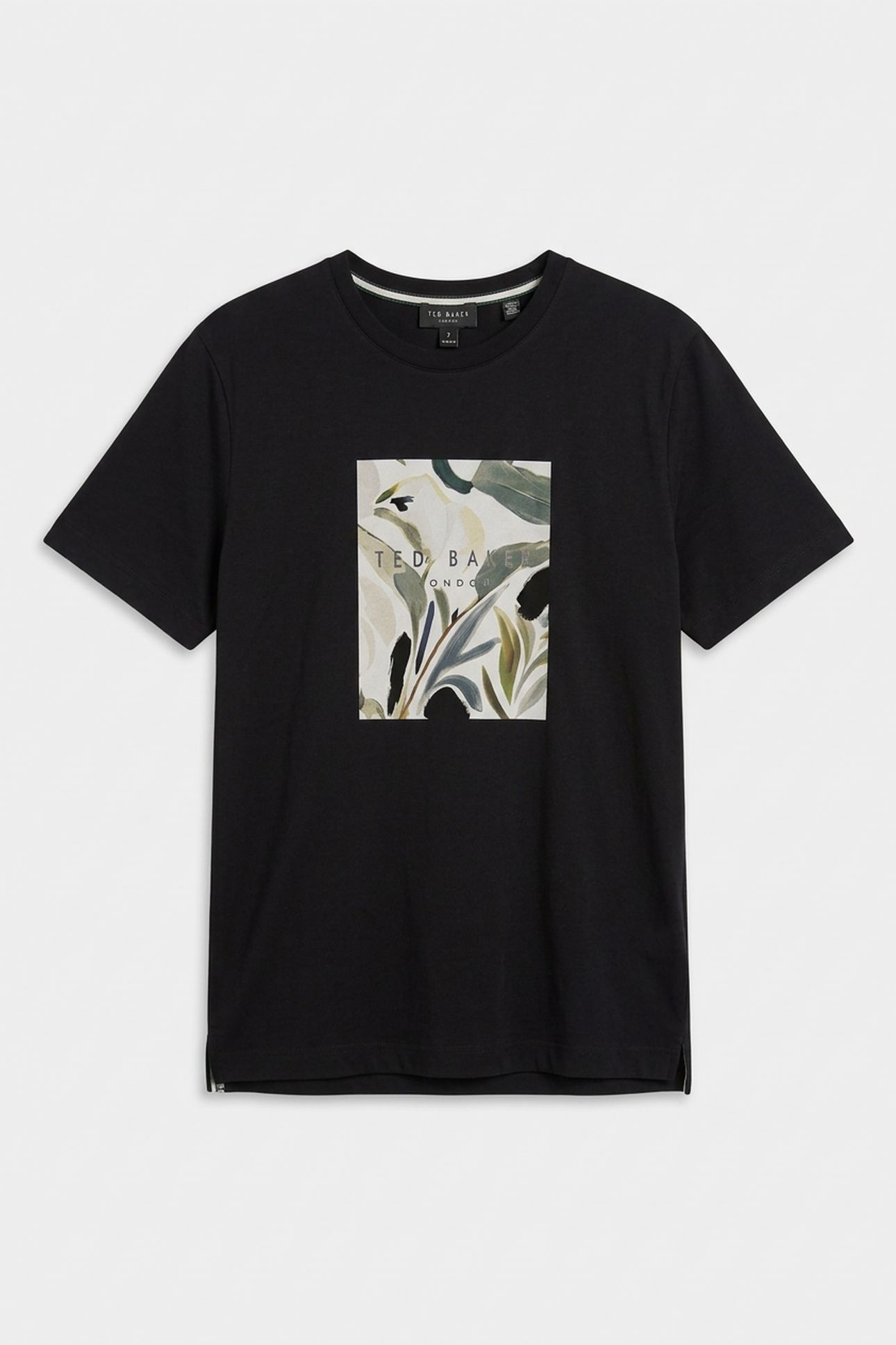 JUSTINO SS BOX PRINT GRAPHIC T SHIRT BLACK 3