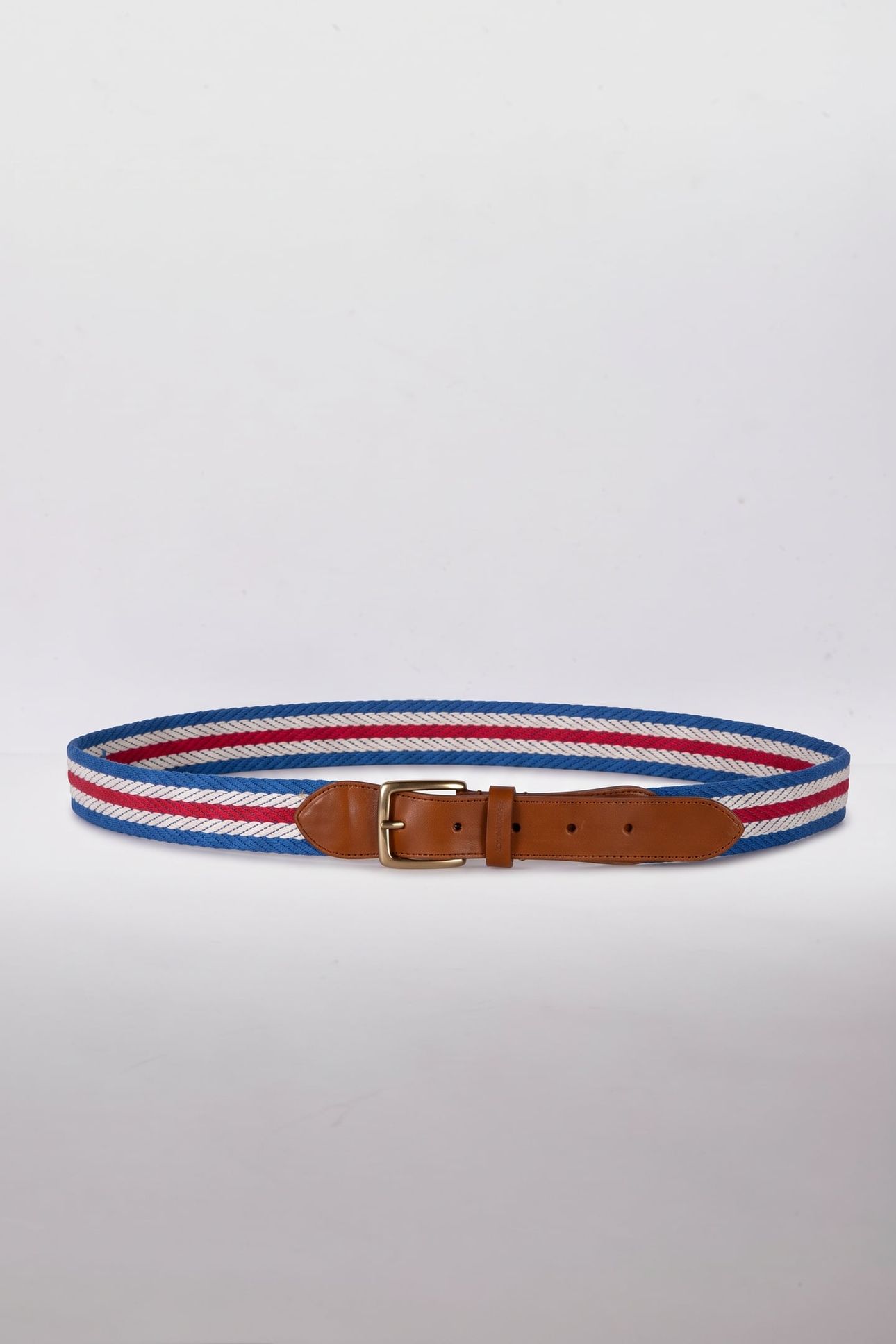 STRIPE WEBBING BELT RUBY RED 2