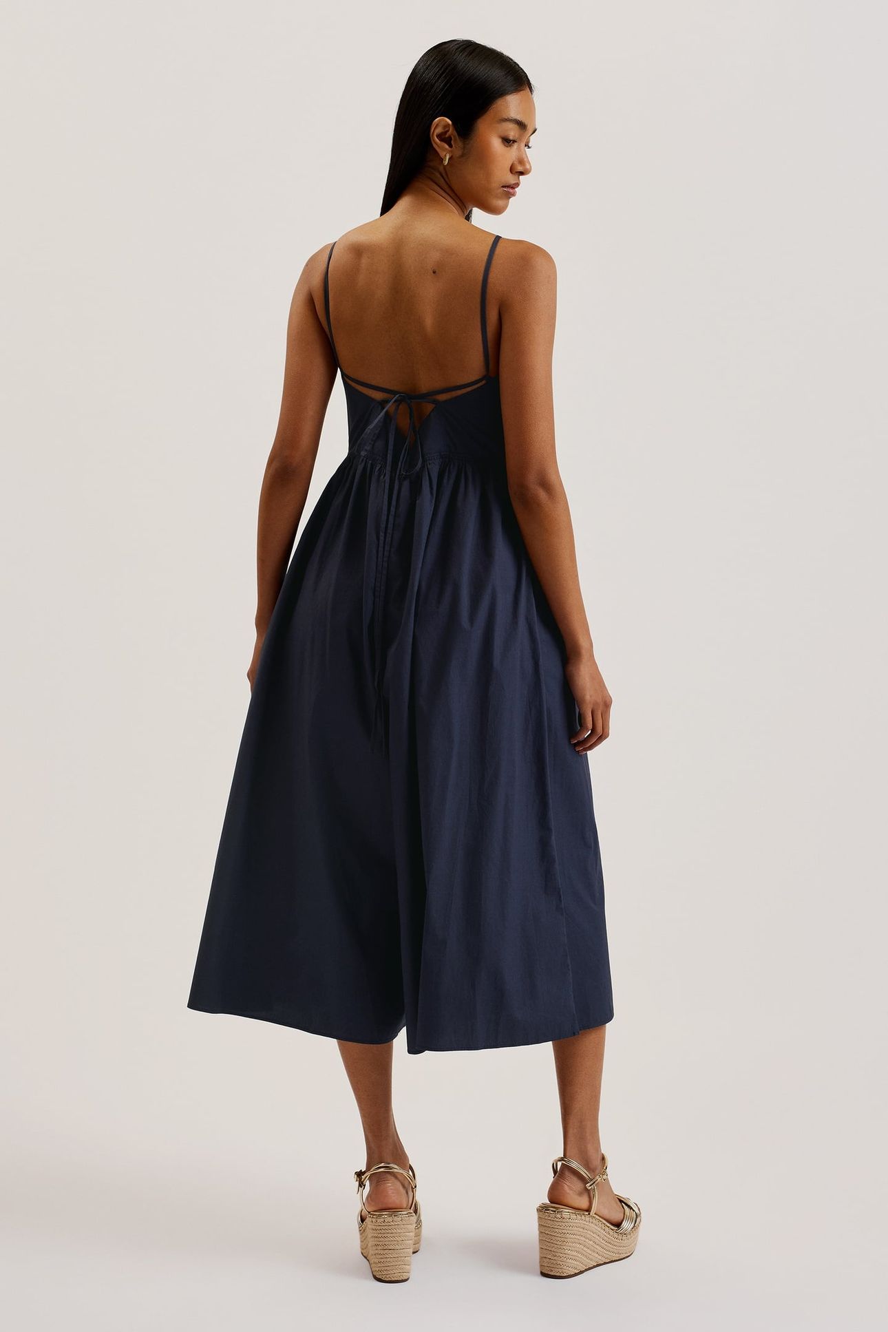 EZE SQUARED NECK STRAPPY CROSS OVER BLUE 2