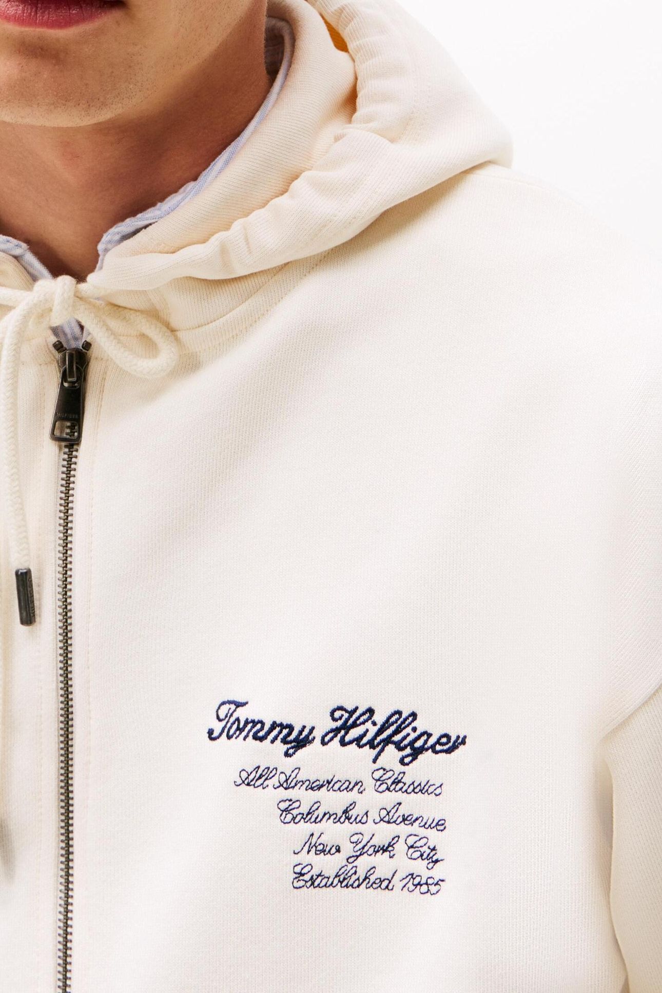 PREP ZIP THRU HOODIE IVORY PETAL 7