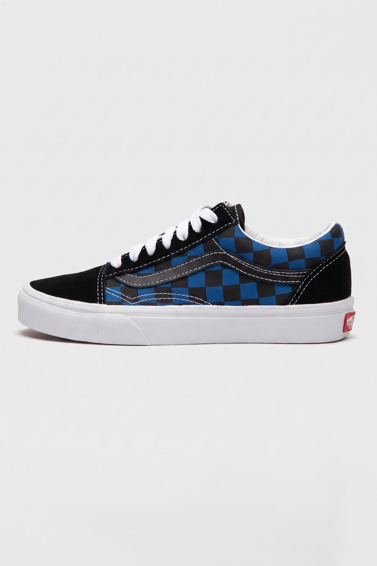 UNISEX OLD SKOOL CHECKERBOARD BLUE/BLACK 3
