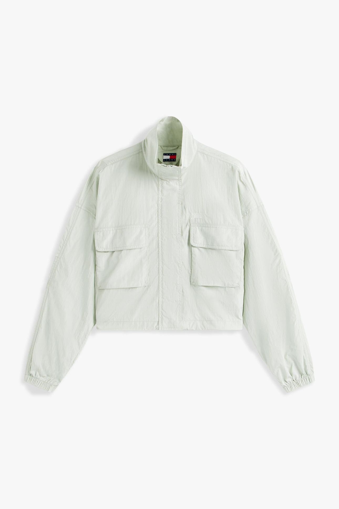TJW STAND COLLAR WIND JACKET MISTY SAGE 4