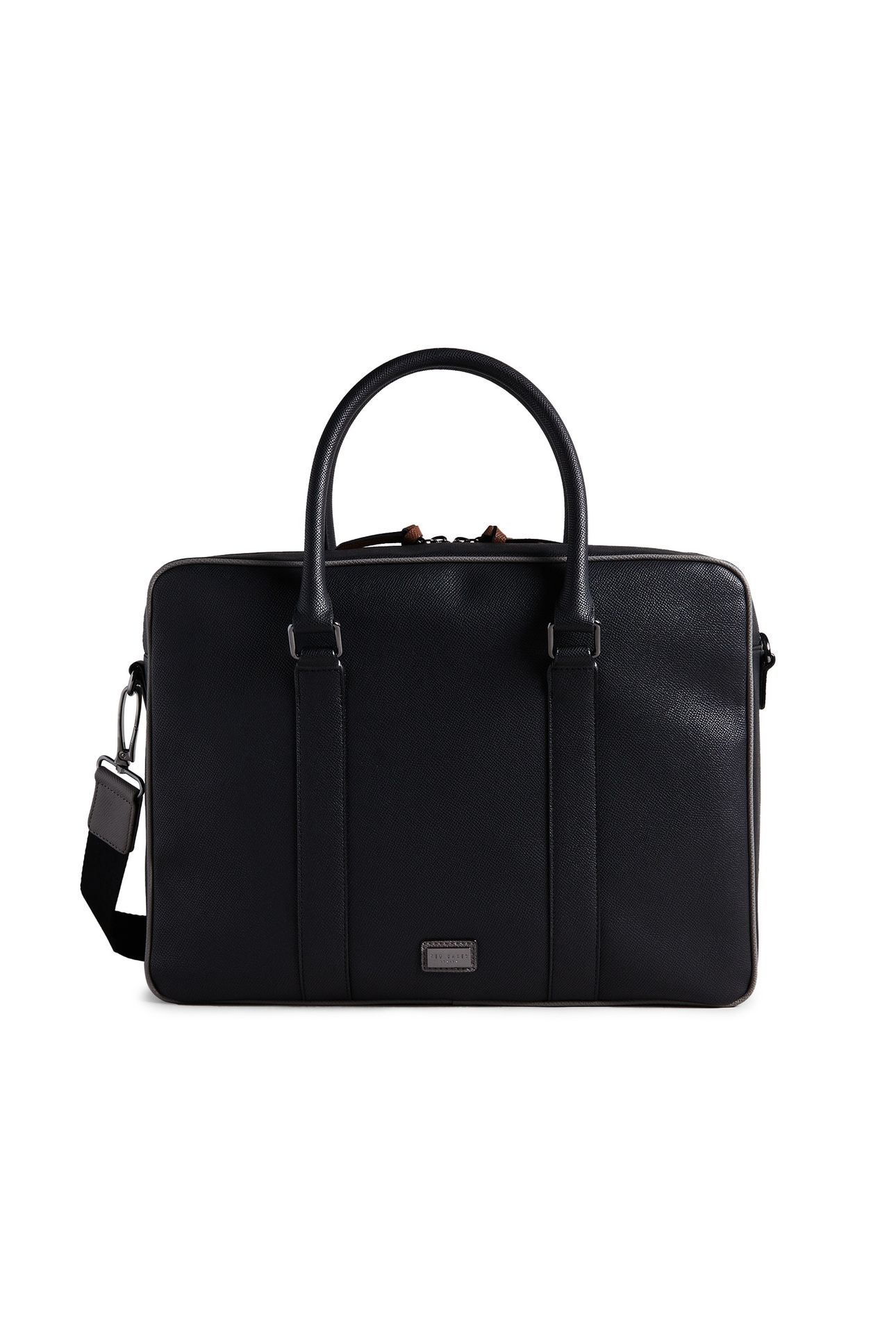 SPAIDE TEXTURED DOCUMENT BAG BLACK 2