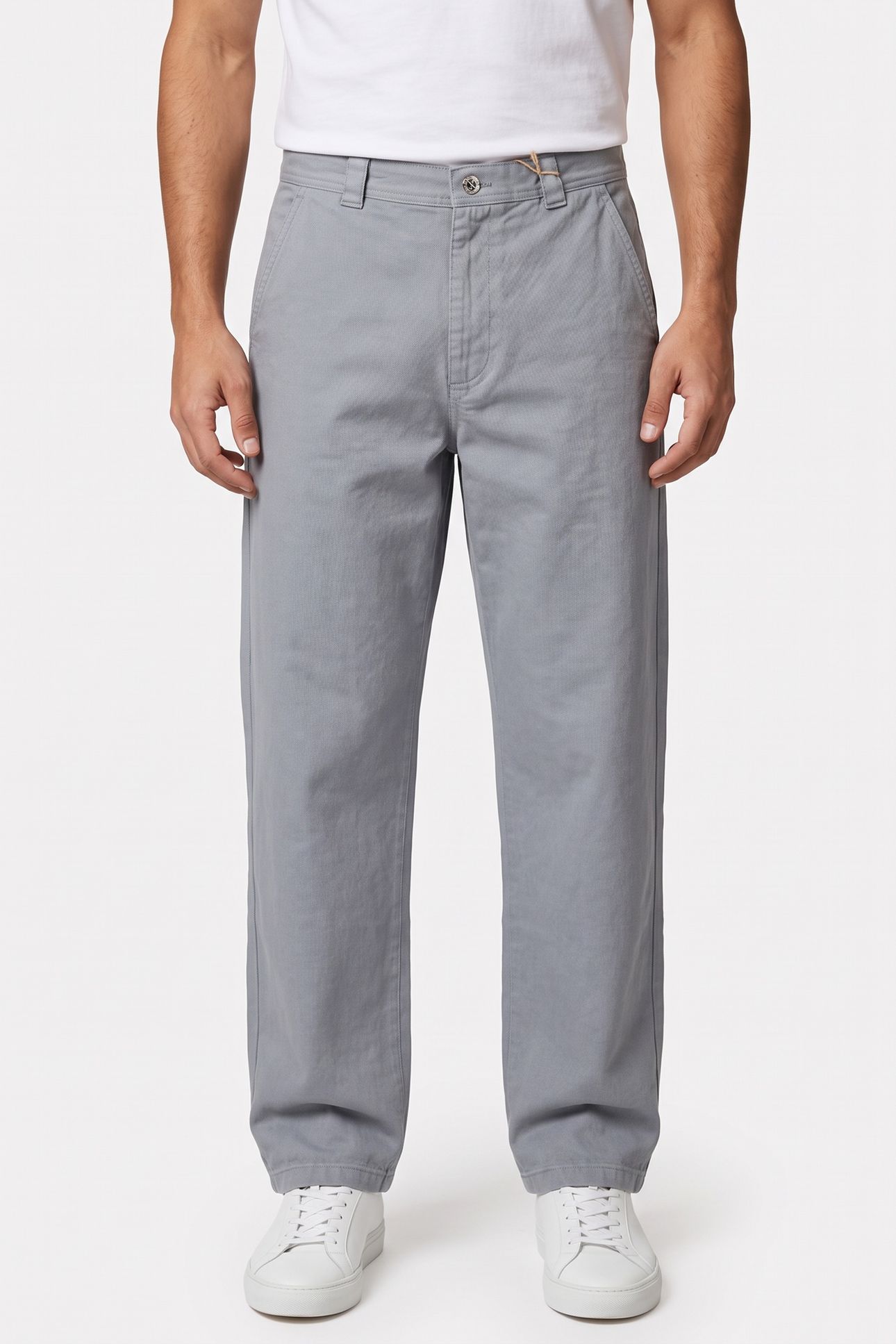 UNISEX CHINOS BLUE GREY 2