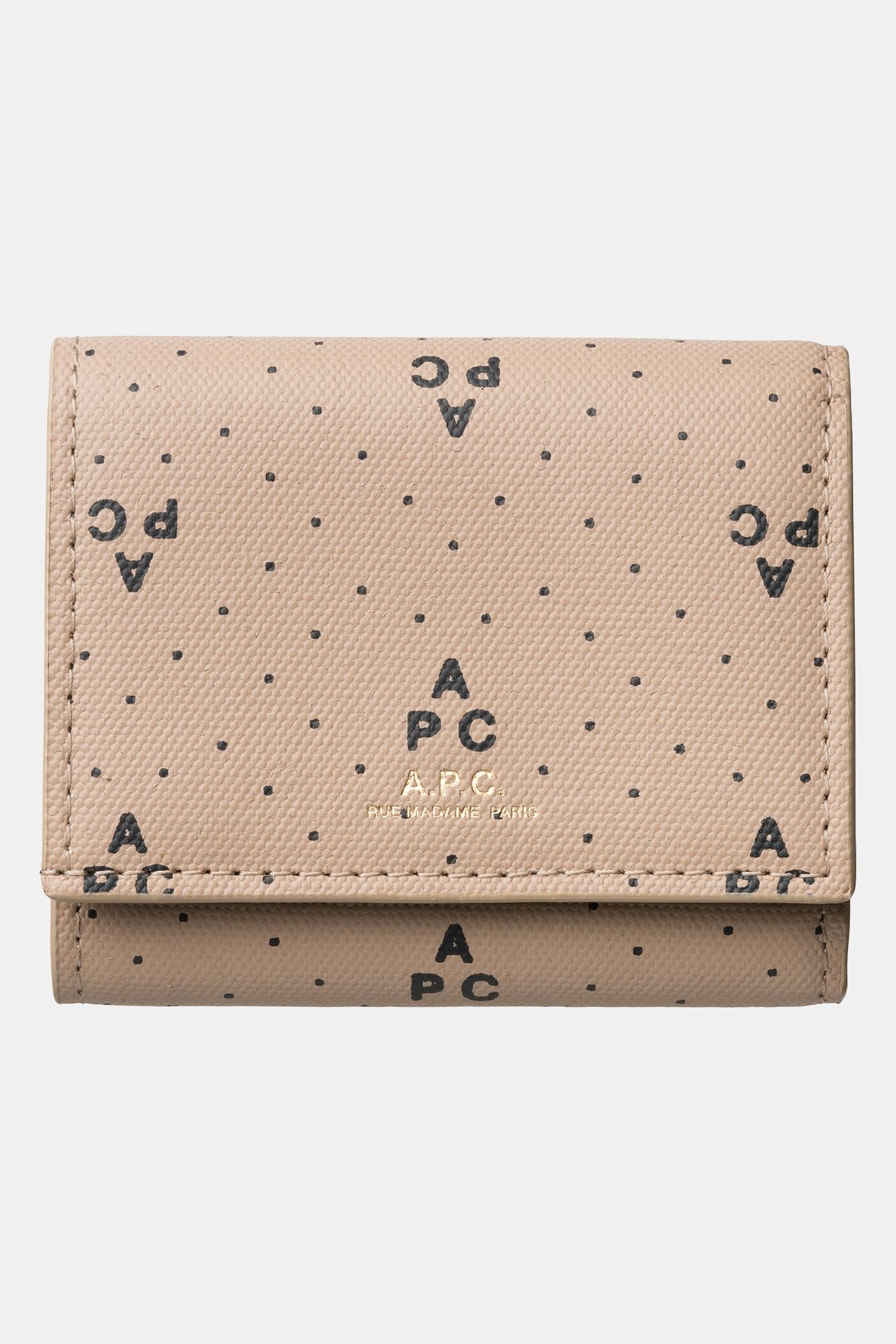 COMPACT WALLET LOIS SMALL BEIGE 1