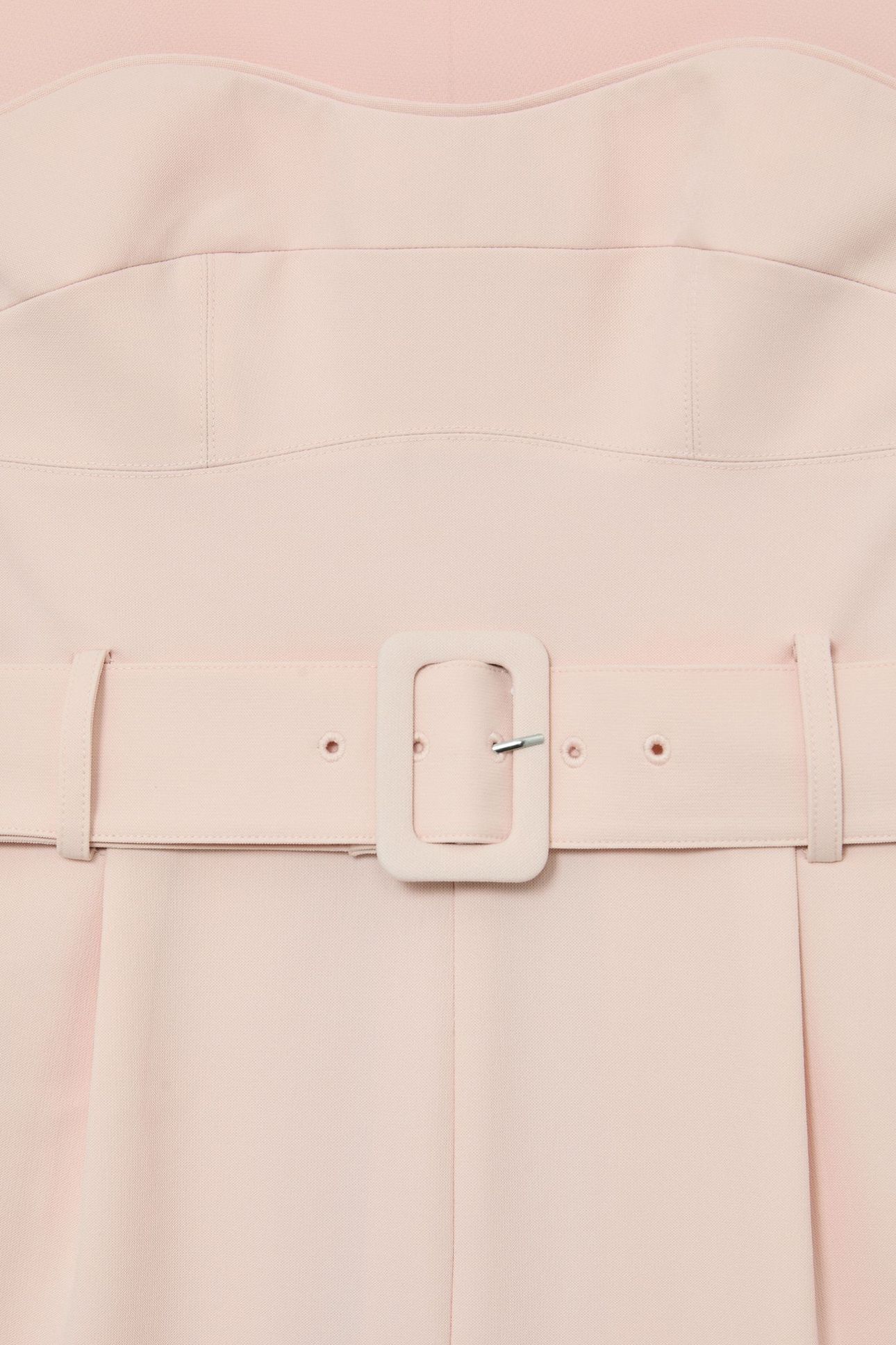 STRUCTURED BELTED PLAYSUIT PALE PINK 5