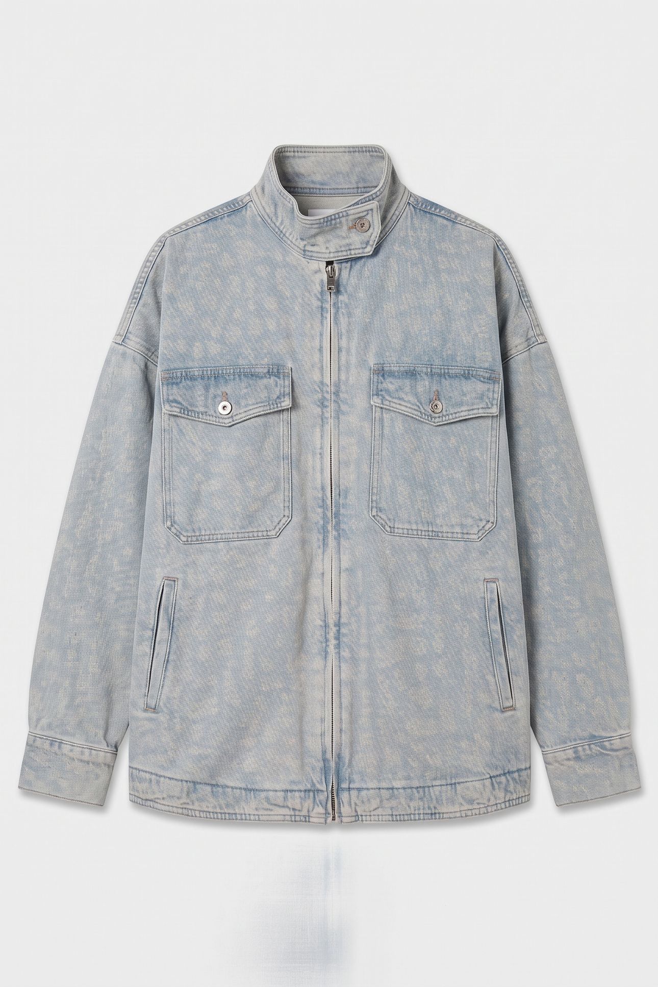 YASAHIRO OVERSHIRT BLUE/PINK 3