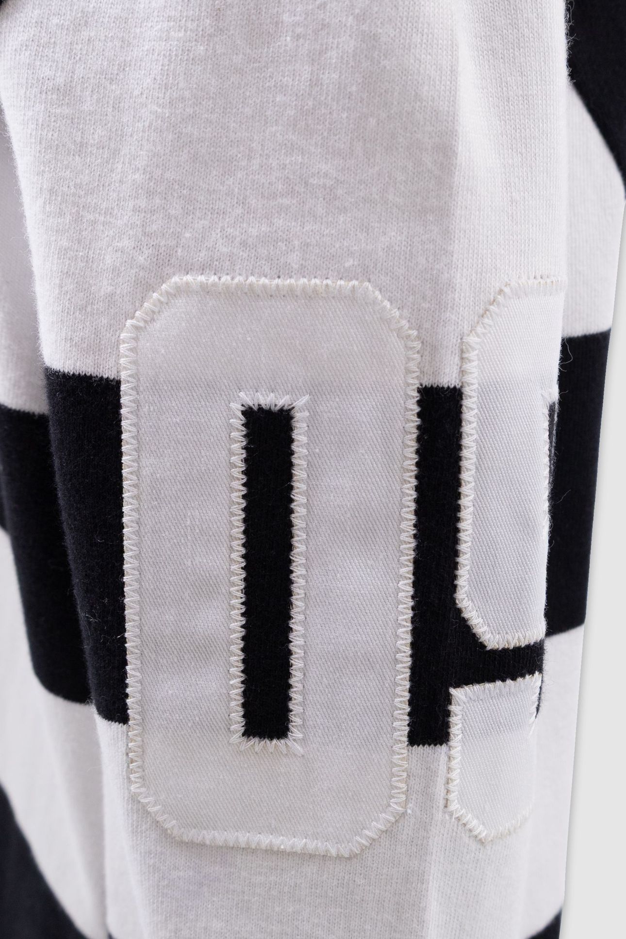 BOYS’ BLACK LONG-SLEEVED POLO SHIRT WITH ECRU STRIPES 6