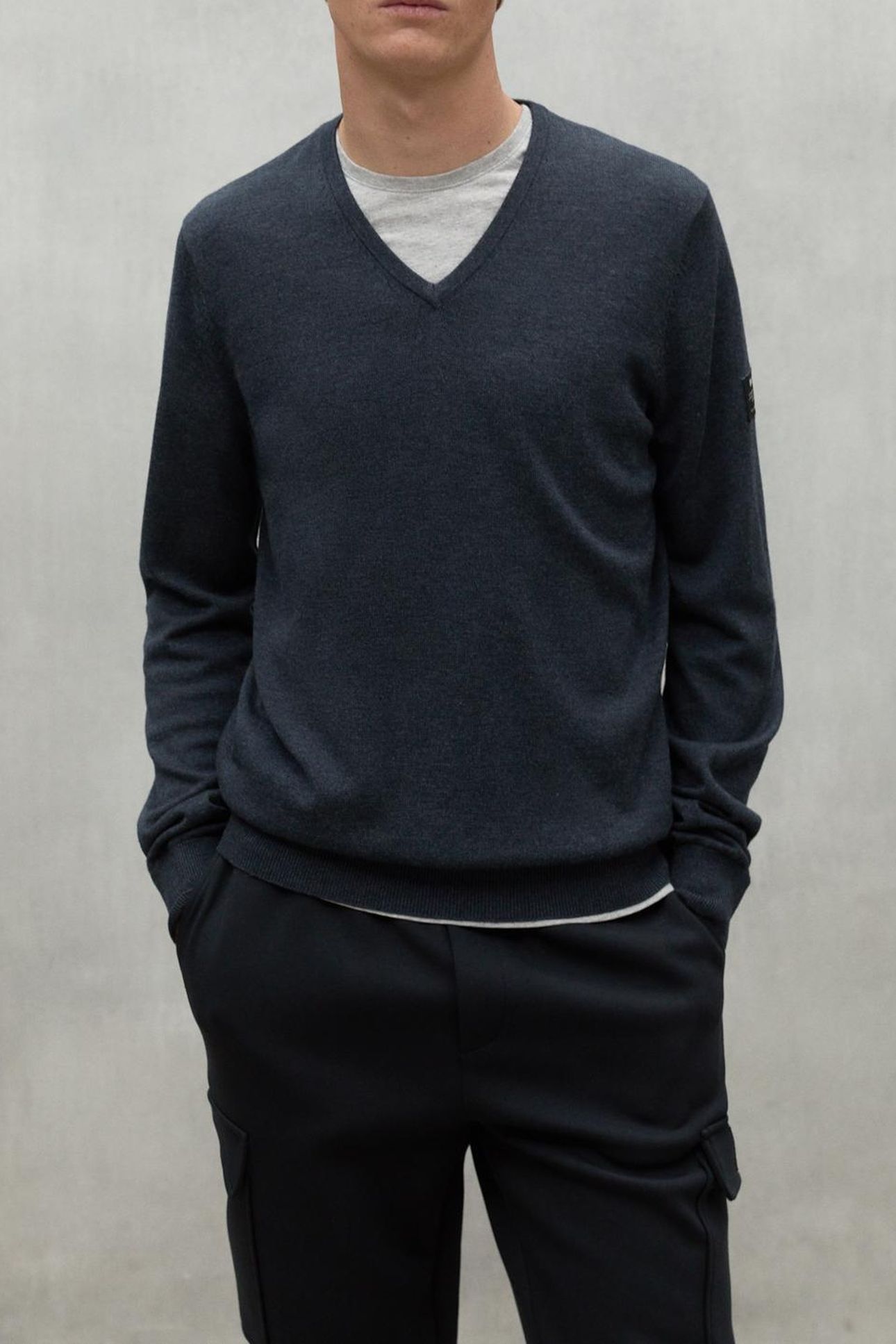 FERROALF KNIT DARK GREY MELANGE 1