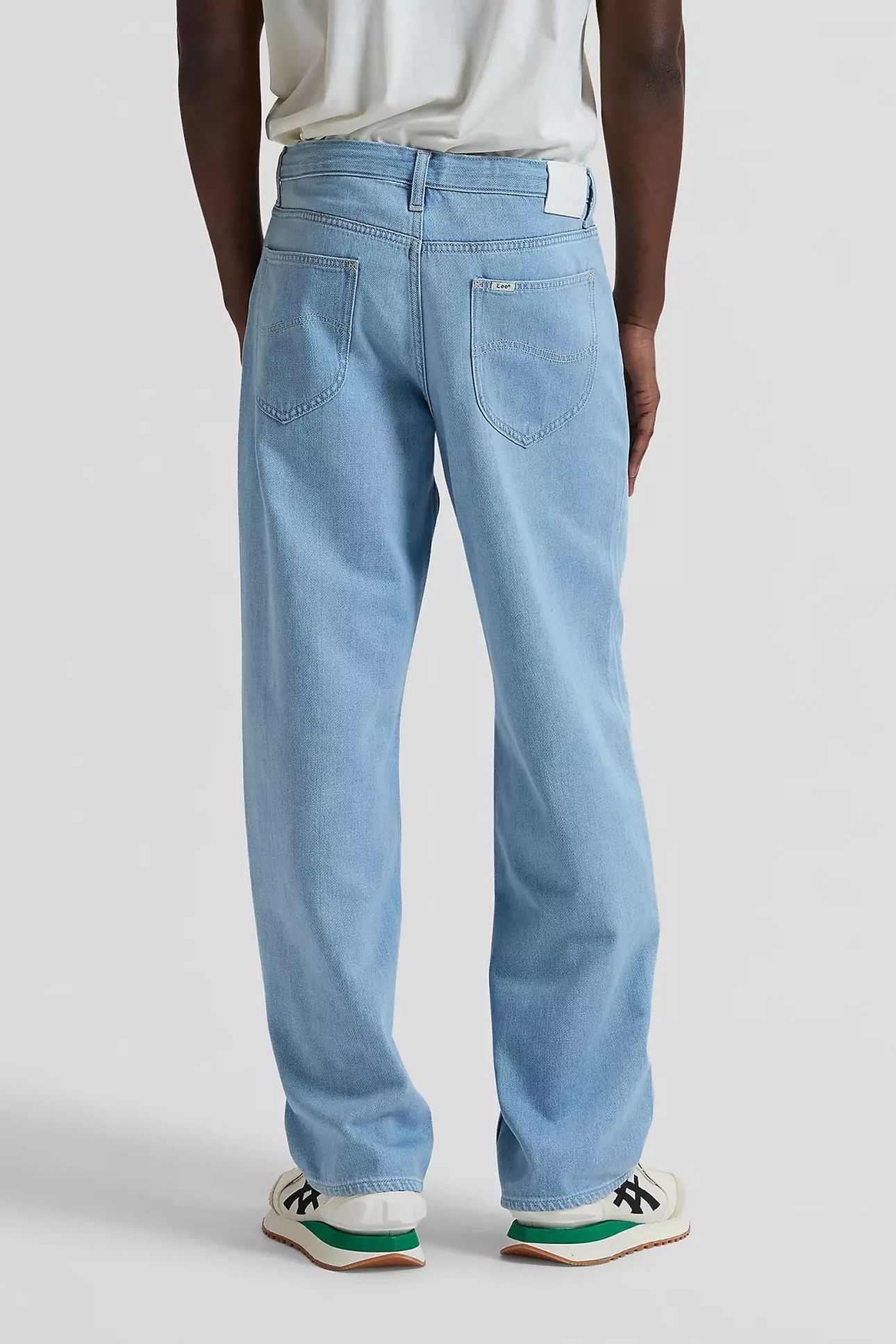 HENRY DRAWSTRING LIGHT STONE LOOSE JEANS DENIM BLUE 2
