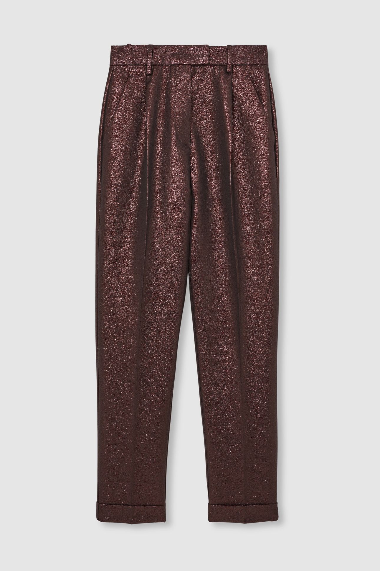 SPARKLE TAPER TROUSER BURGUNDY 5