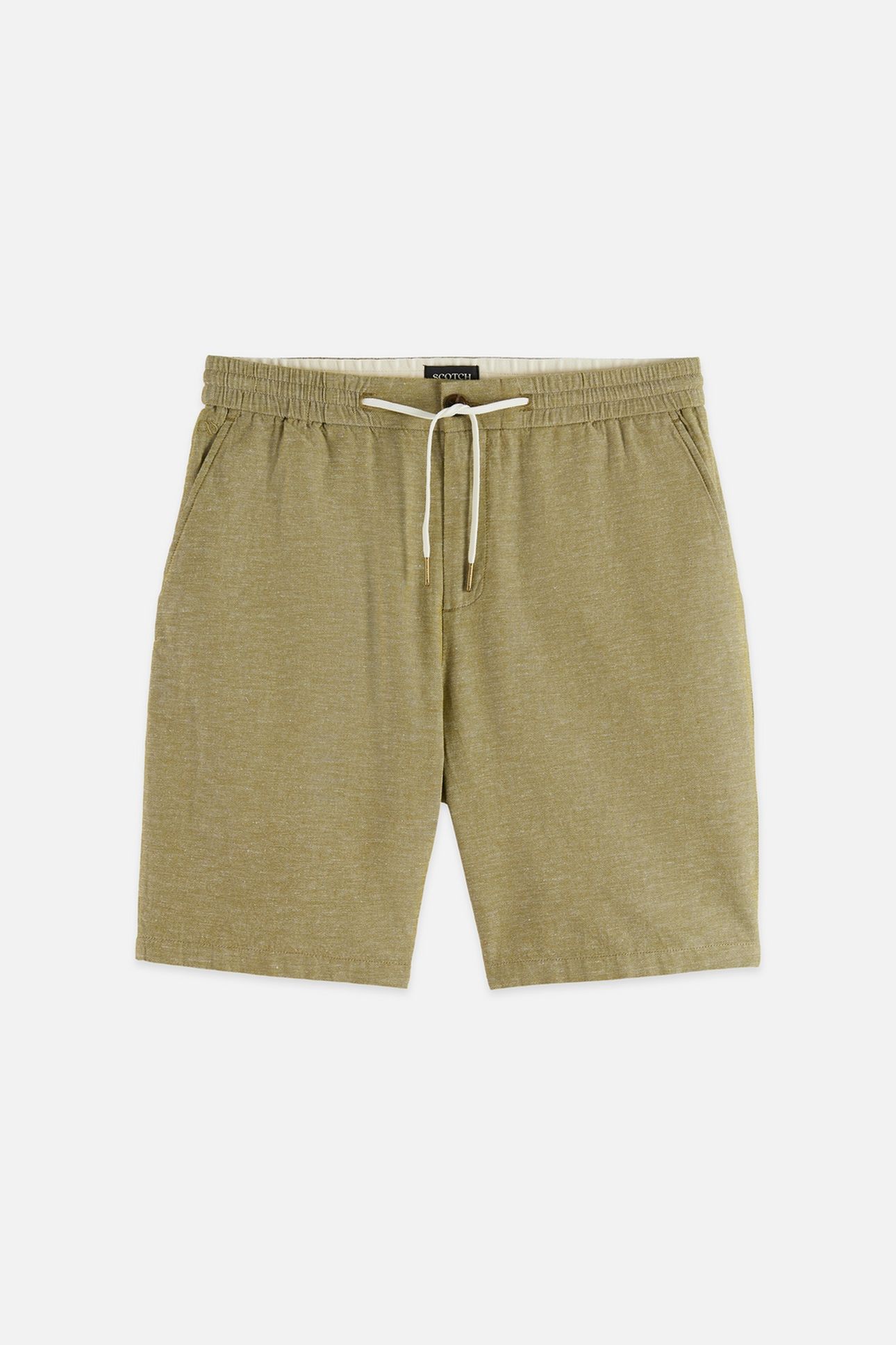SEASONAL CORE FAVE COTTON LINEN REGULAR-FIT CHINO SHORTS DAR 4
