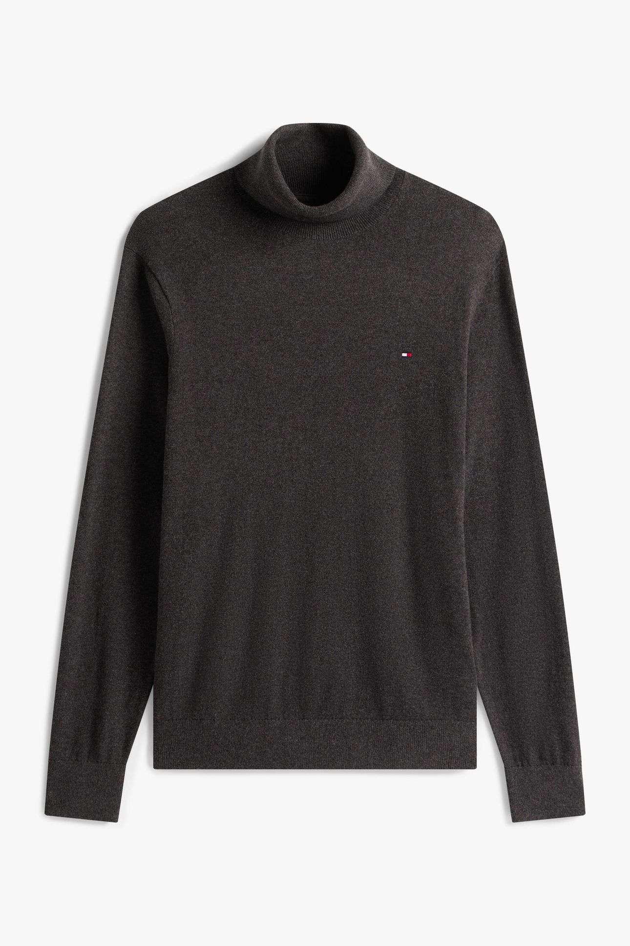 PIMA COTTON CASHMERE SWEATER DARK GREY HEATHER 2