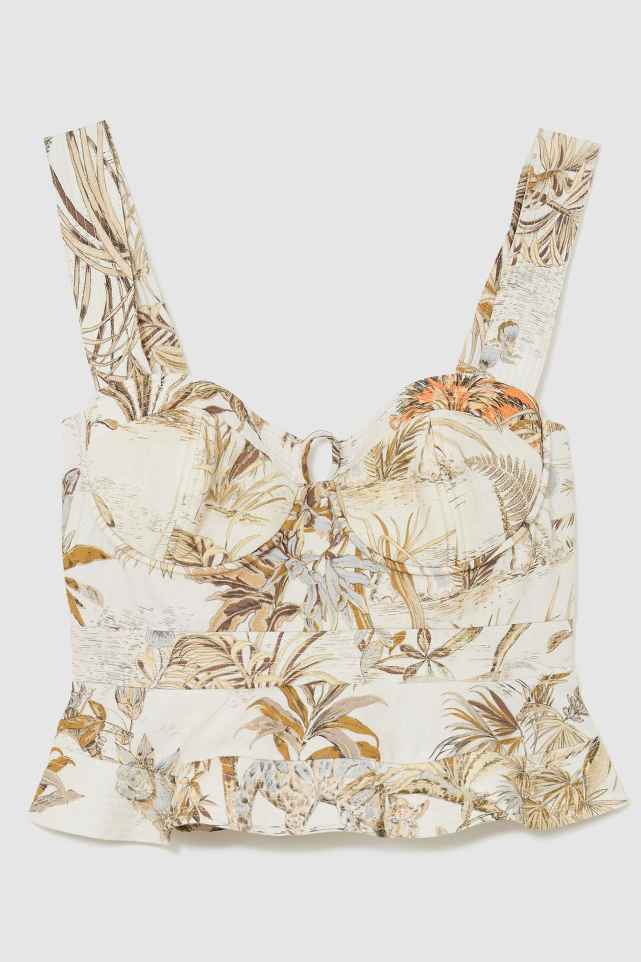 BUSTIER PRINTED TOP NEUTRAL 3