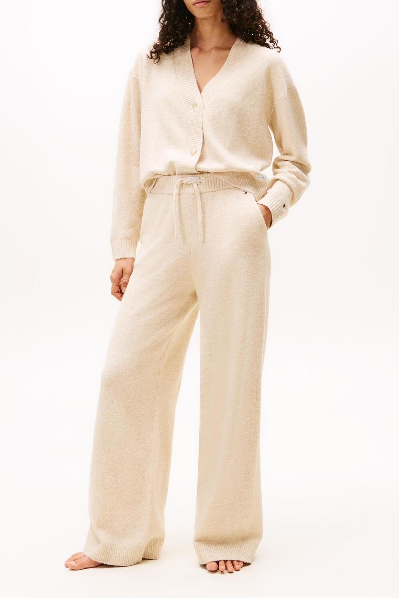 KNIT PANTS HEATHERED OAT 2