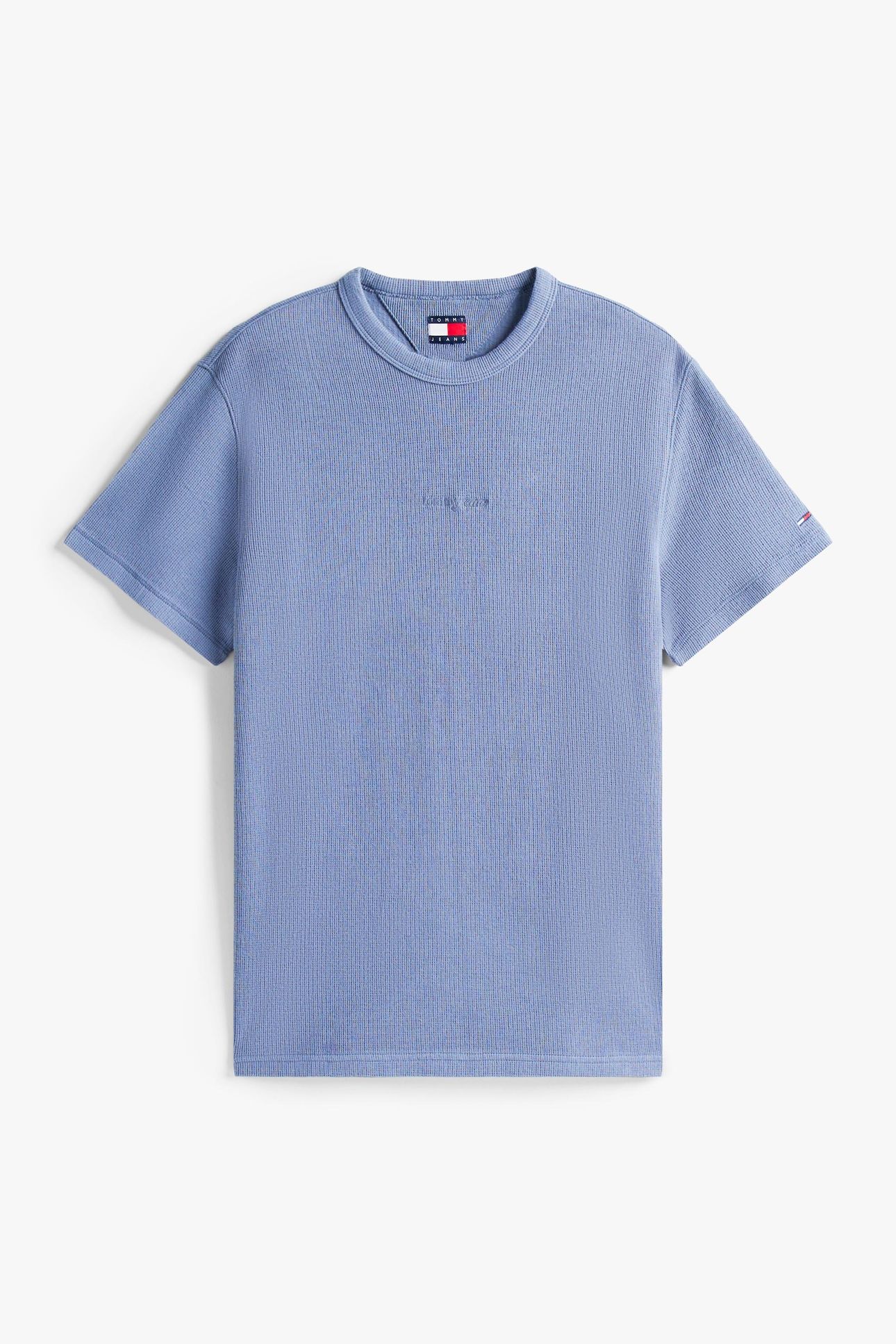 TJM SLIM WAFFLE TEE BLUE MOMENT 2