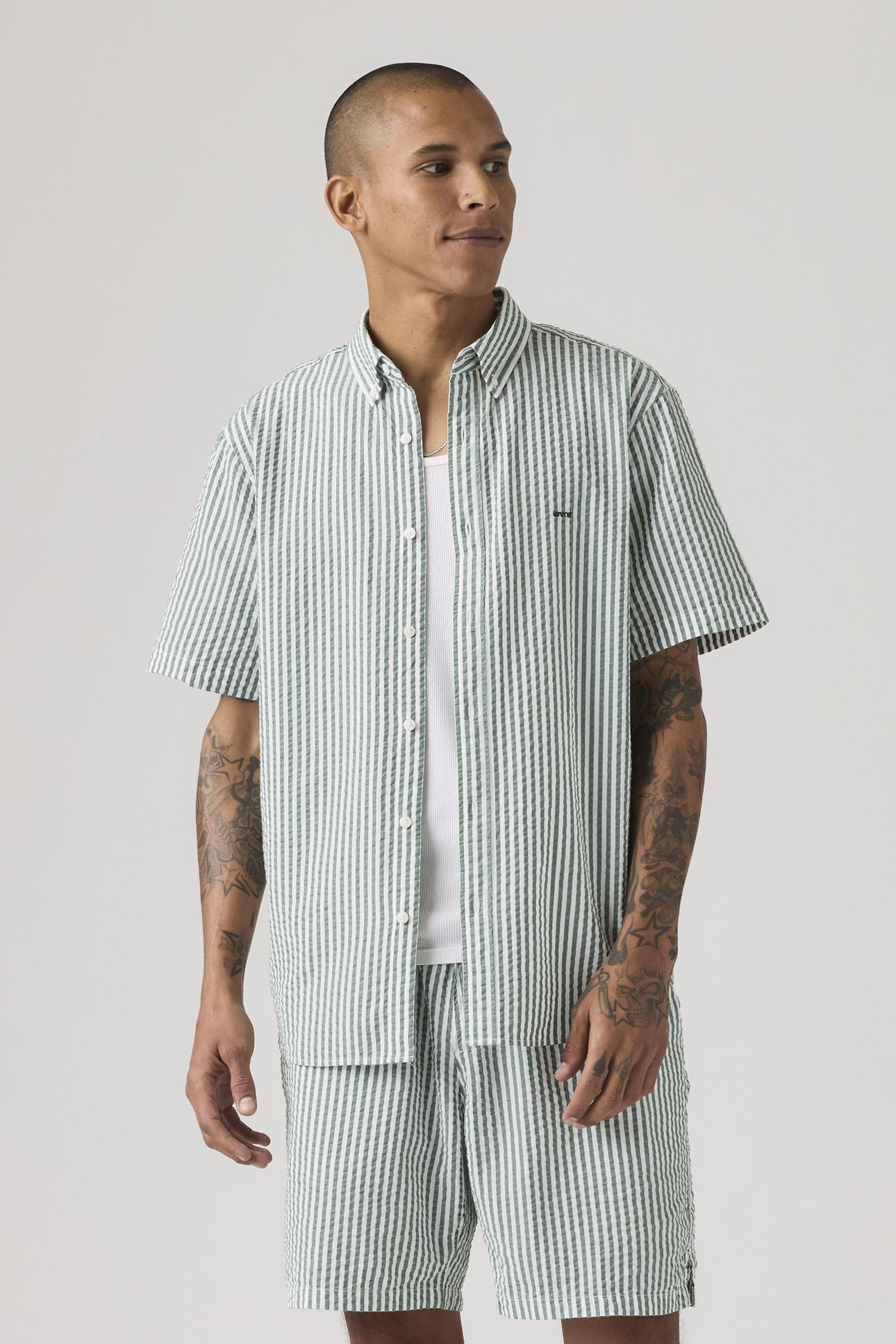 SHORT SLEEVE AUTHENTIC BUTTON-DOWN SHIRT 2