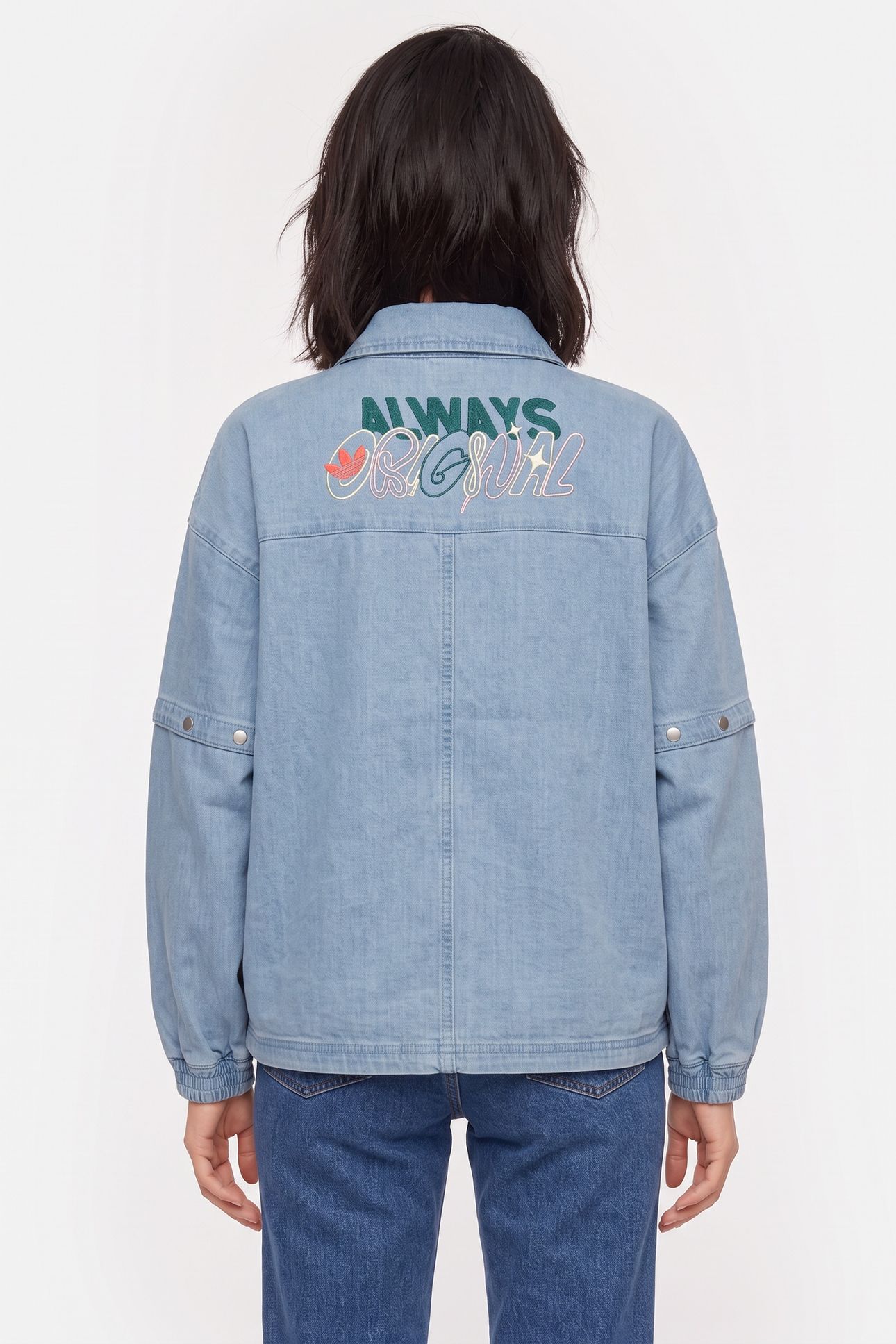 AO DENIM TRACK TOP WASHED OUT BLUE 2