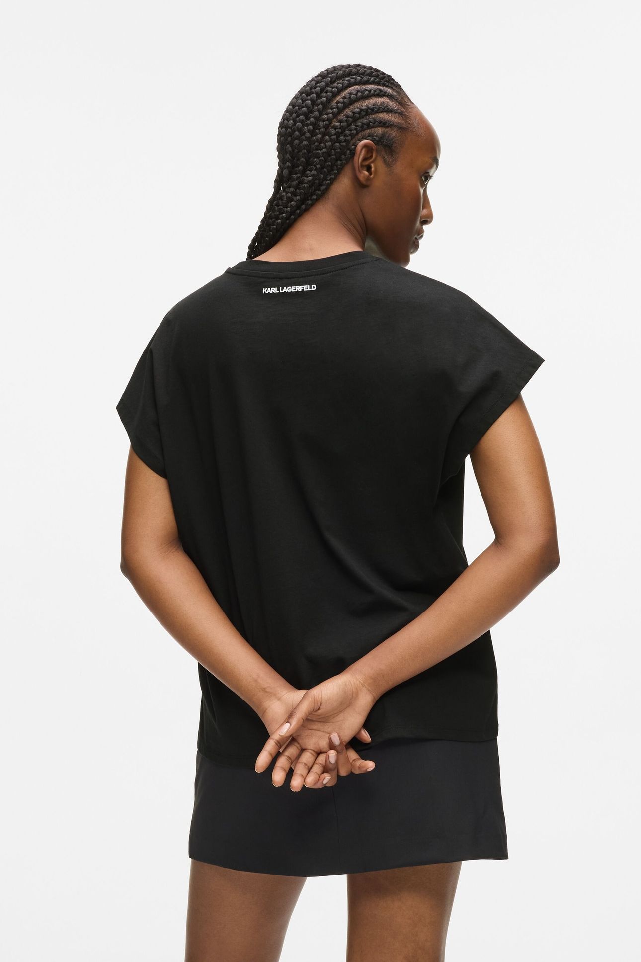 RSG GLITTER RELAXED T-SHIRT BLACK 2