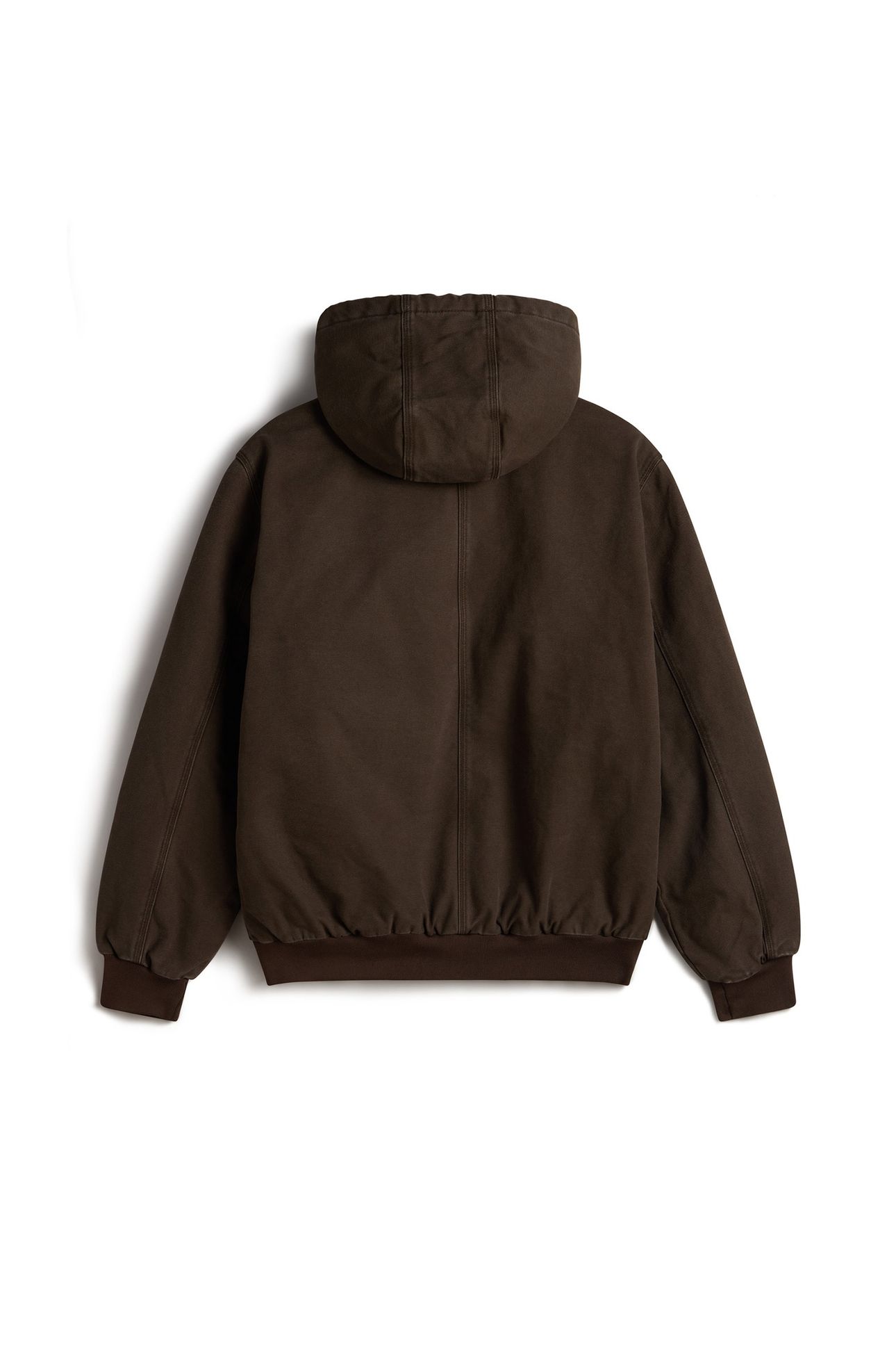 ELI WORKWEAR CANVAS FULL ZIP JACKET COAL BROWN 5