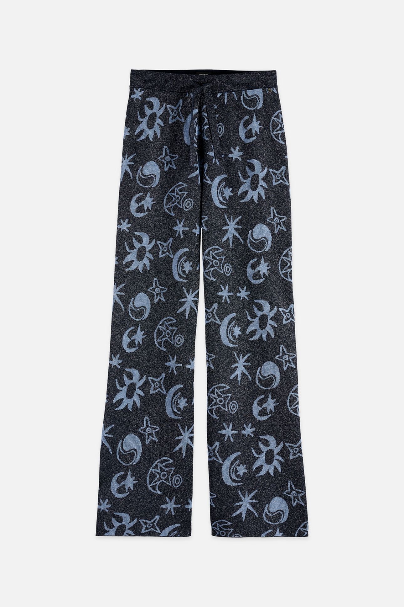 JACQUARD KNITTED TROUSERS COSMIC SKY SPACED CARBON 4