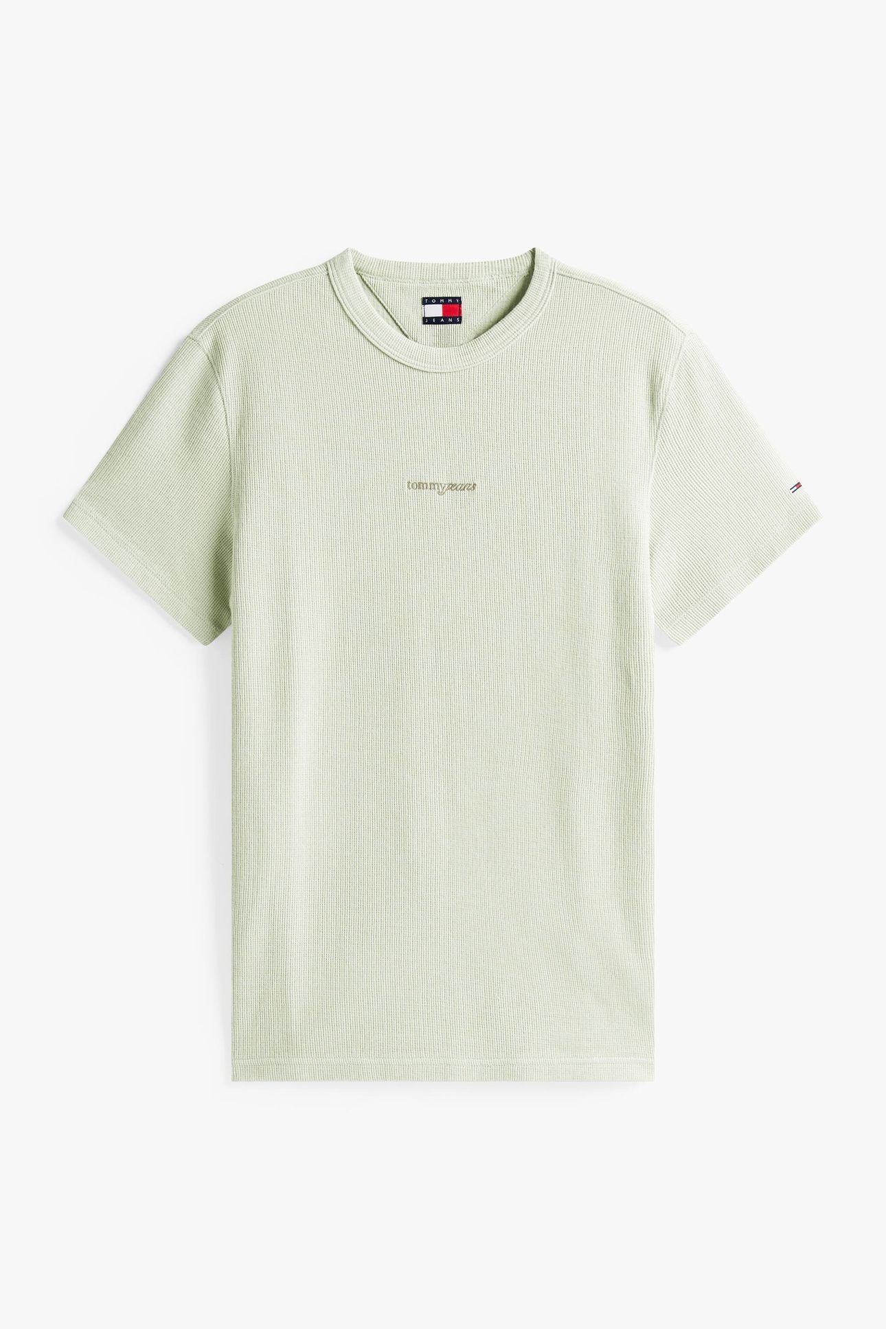TJM SLIM WAFFLE TEE MISTY SAGE 4