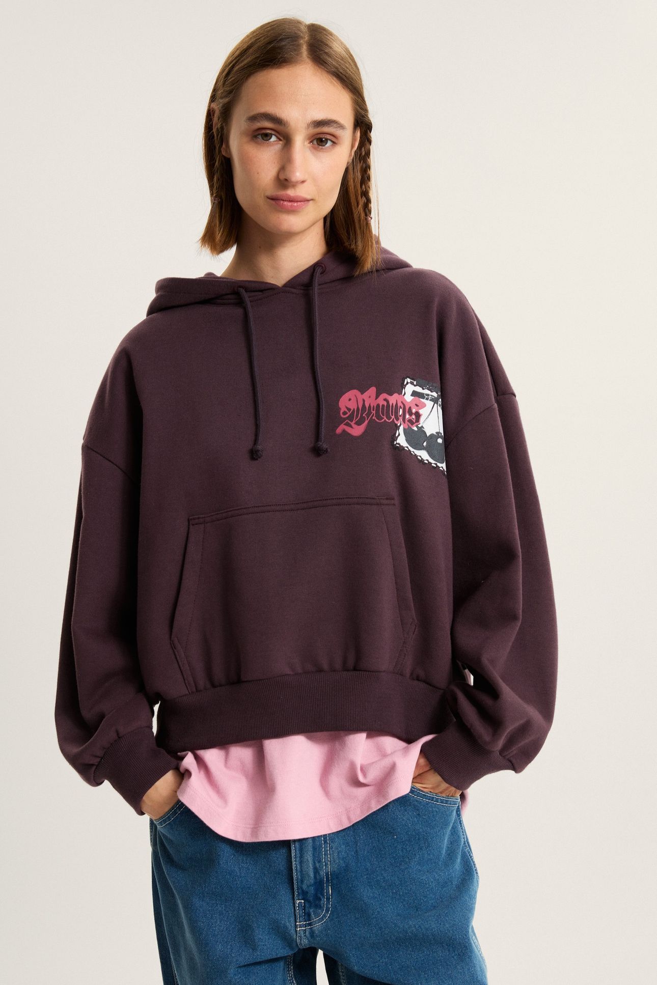 CHERRYRISE RETRO HOODIE DARK PORT 1
