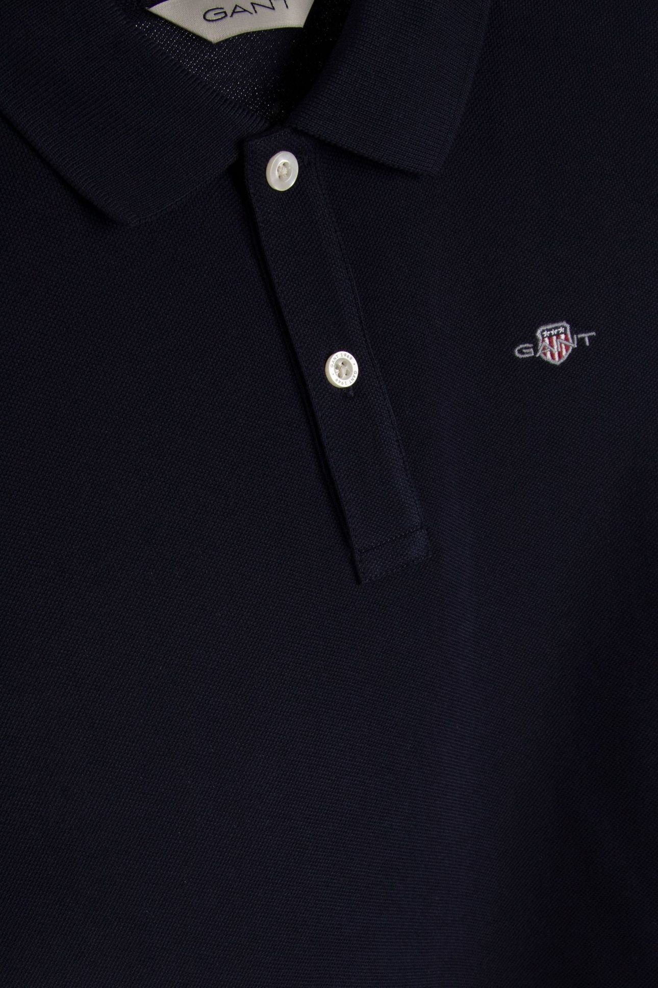 KIDS UNISEX SHIELD LS PIQUE POLO EVENING BLUE 5