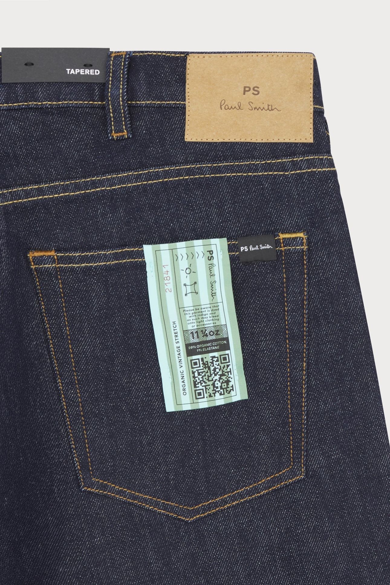 MENS TAPERED FIT JEAN RINSE WASH 3