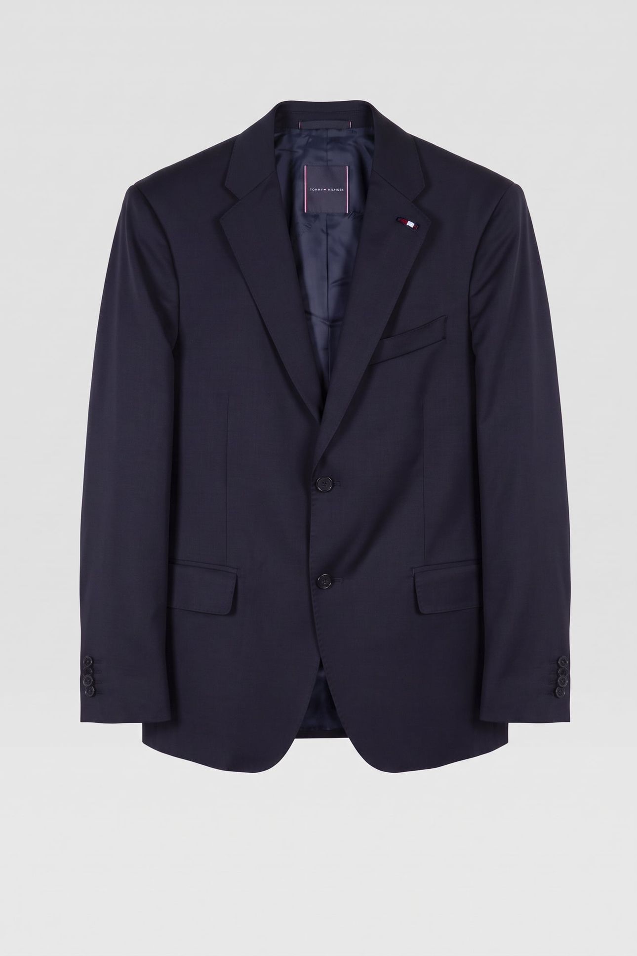STRETCH TWILL WOOL SUITING JACKET BLUE 3